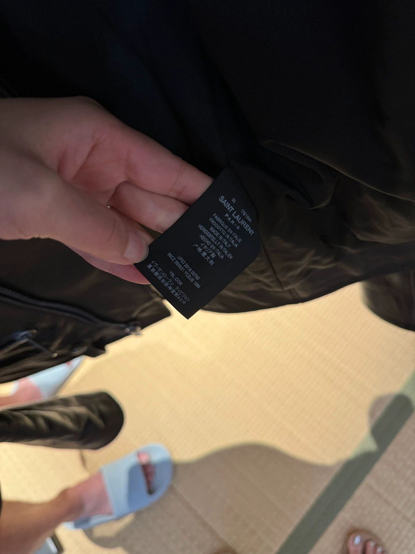 Saint Laurent Paris Saint Laurent Paris Back logo leather jacket Size US M / EU 48-50 / 2 - 7 Thumbnail