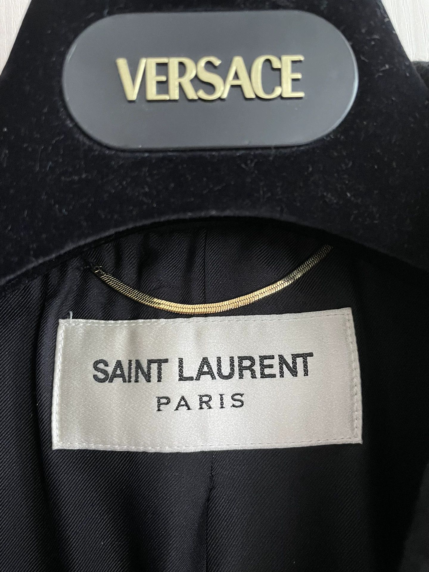 Saint Laurent Paris Saint Laurent Paris Black wool coat Size US XXS / EU 40 - 3 Thumbnail