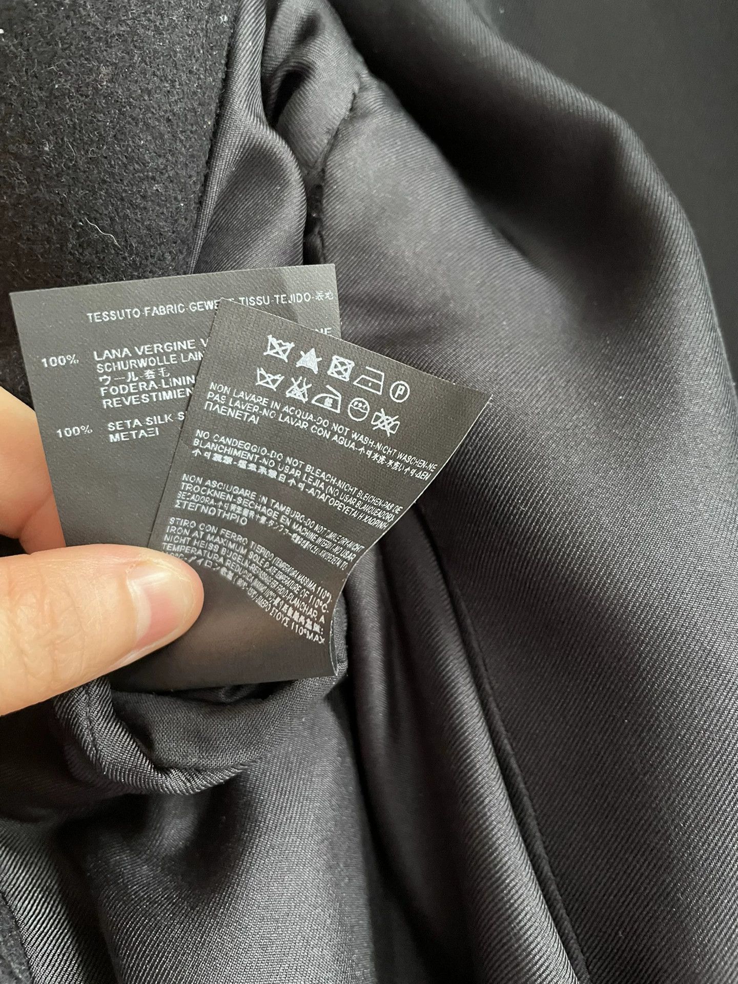 Saint Laurent Paris Saint Laurent Paris Black wool coat Size US XXS / EU 40 - 5 Thumbnail