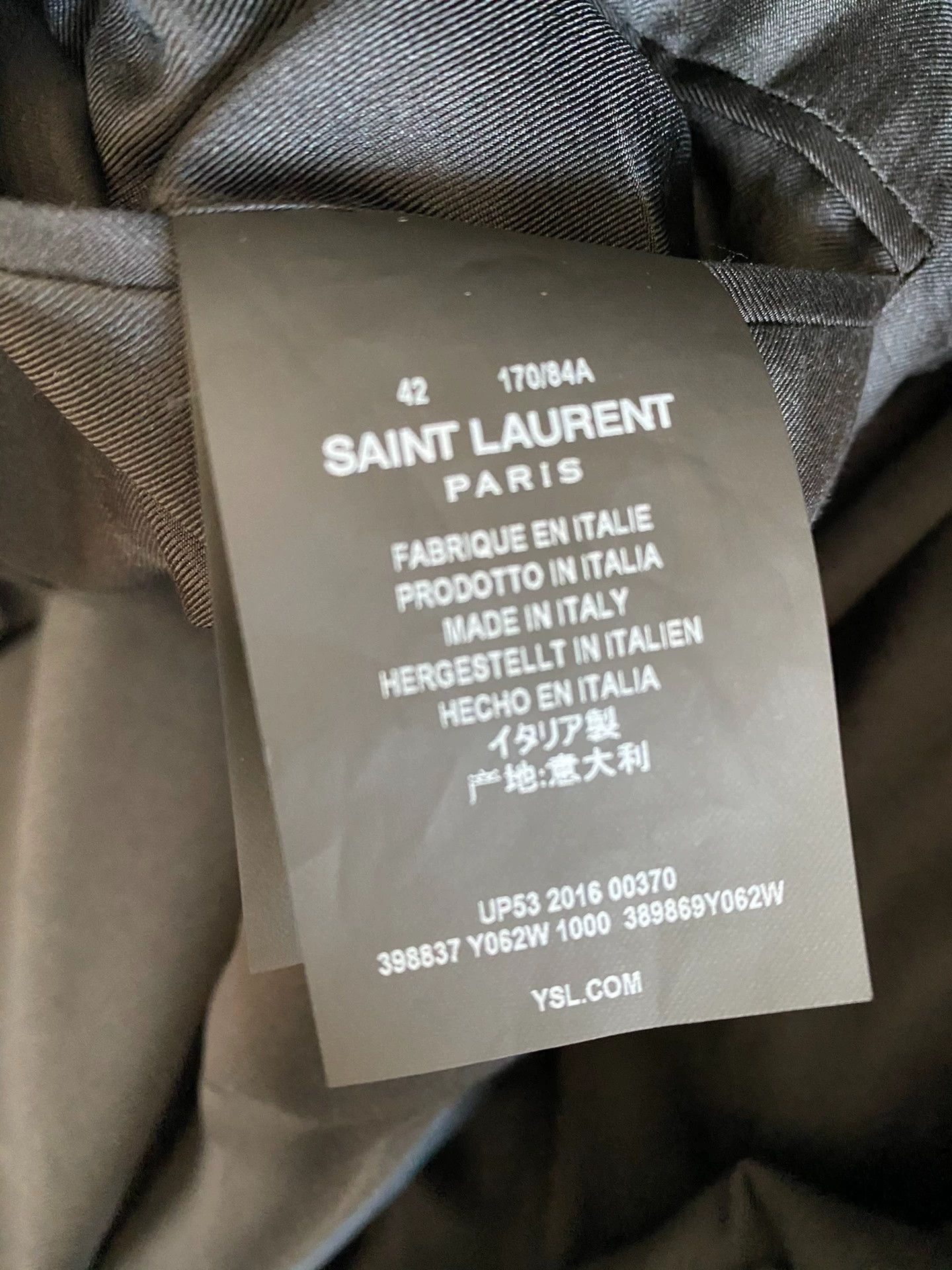 Saint Laurent Paris Saint Laurent Paris 16aw suit jacket Size US S / EU 44-46 / 1 - 3 Thumbnail