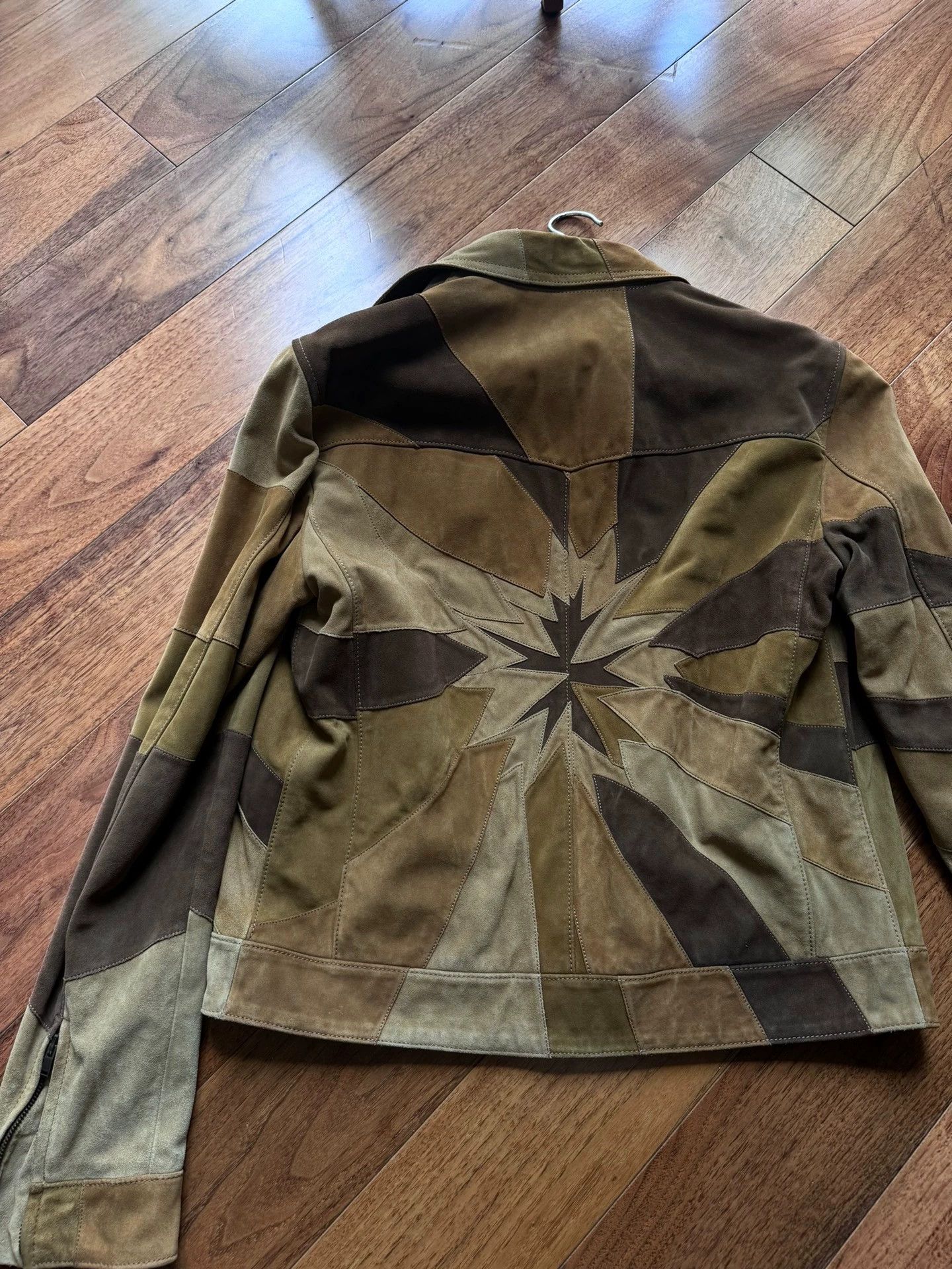 Saint Laurent Paris Suede patchwork jacket