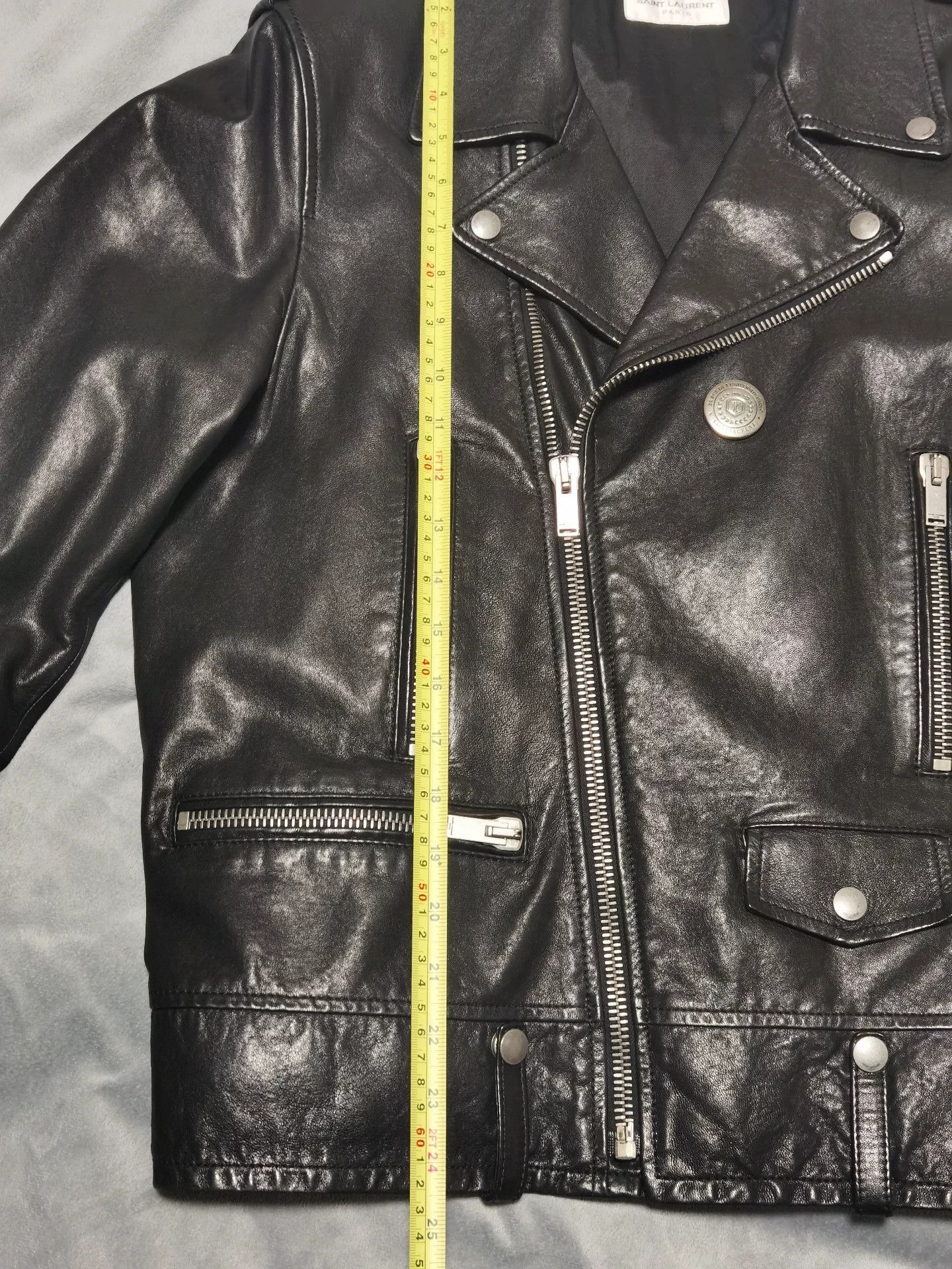 Saint Laurent Paris Saint Laurent Paris Motorcycle leather jacket Size US L / EU 52-54 / 3 - 6 Thumbnail
