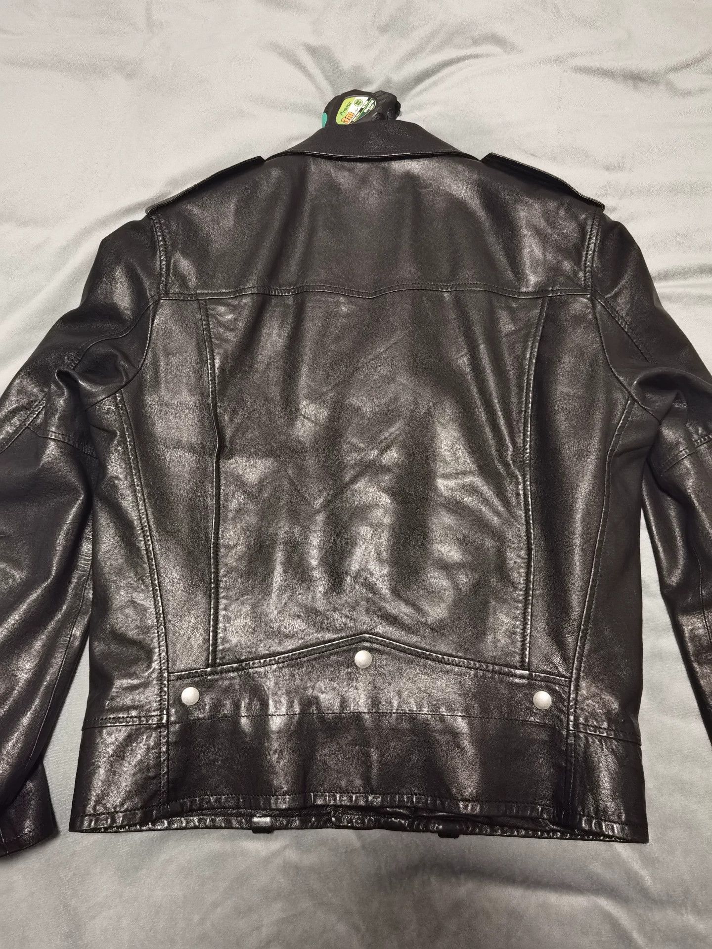 Saint Laurent Paris Saint Laurent Paris Motorcycle leather jacket Size US L / EU 52-54 / 3 - 3 Thumbnail