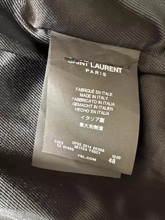 Saint Laurent Paris Saint Laurent Paris Tiger pattern patchwork jacket Size US M / EU 48-50 / 2 - 9 Thumbnail