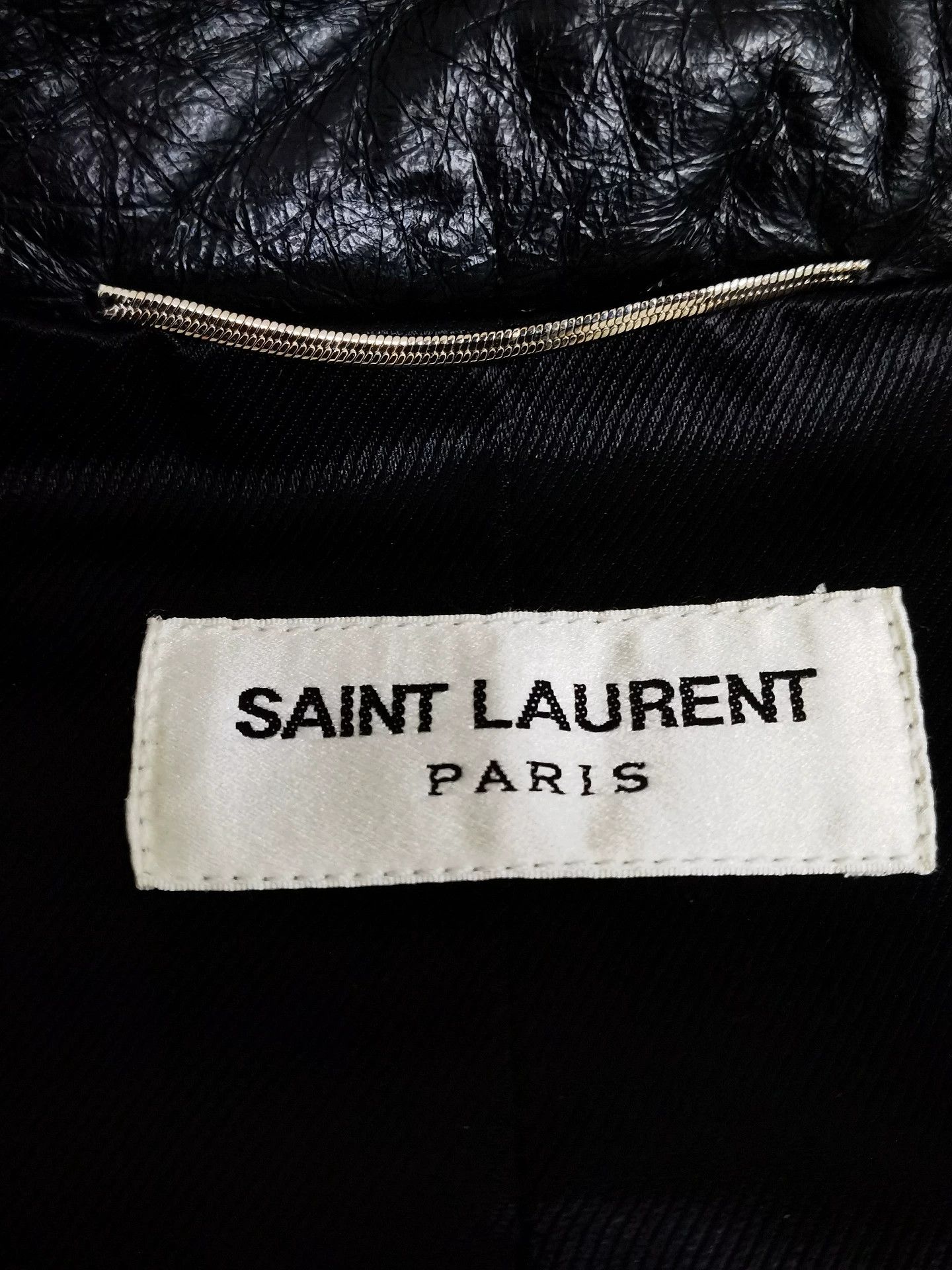 Saint Laurent Paris Saint Laurent Paris Men's motorcycle leather jacket Size US XL / EU 56 / 4 - 5 Thumbnail