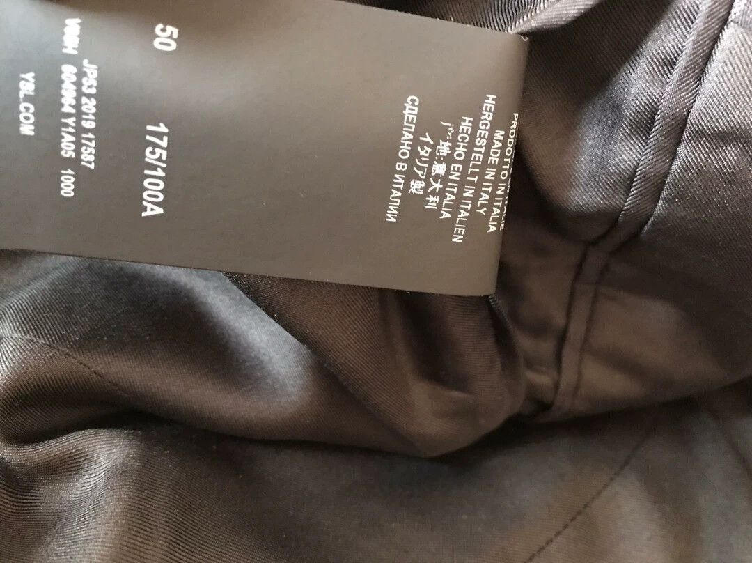 Saint Laurent Paris Saint Laurent Paris Dark patterned suit jacket Size US M / EU 48-50 / 2 - 5 Thumbnail