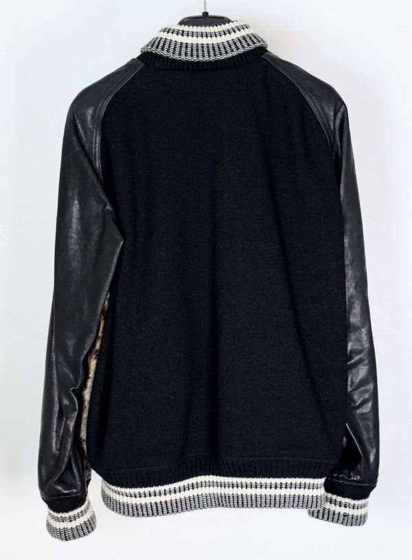 Saint Laurent Paris Saint Laurent Paris Cowhide and wool baseball jacket Size US S / EU 44-46 / 1 - 5 Thumbnail