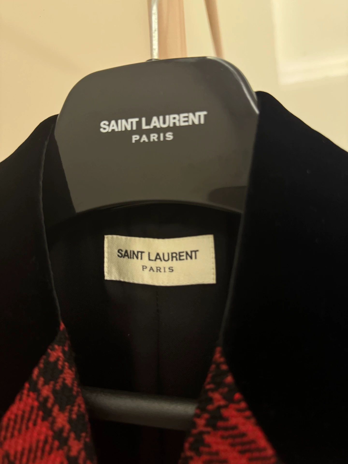 Saint Laurent Paris Saint Laurent Paris Red plaid suit jacket Size US XS / EU 42 / 0 - 3 Thumbnail