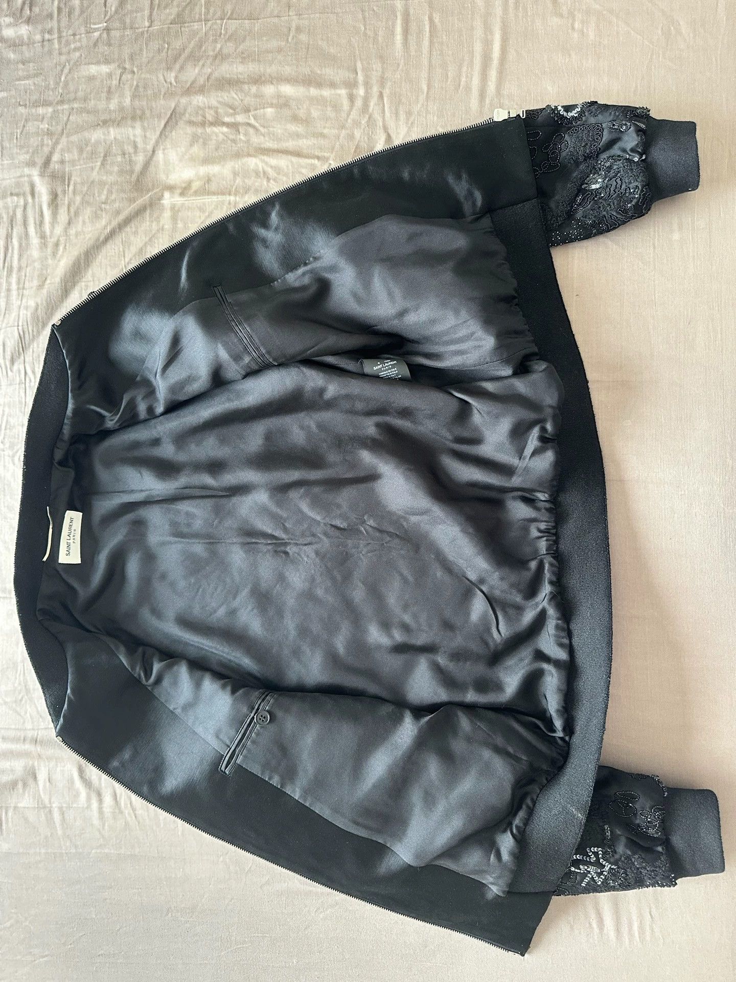 Saint Laurent Paris Saint Laurent Paris Heavy Industry Embroidered Baseball Jacket Size US L / EU 52-54 / 3 - 3 Thumbnail