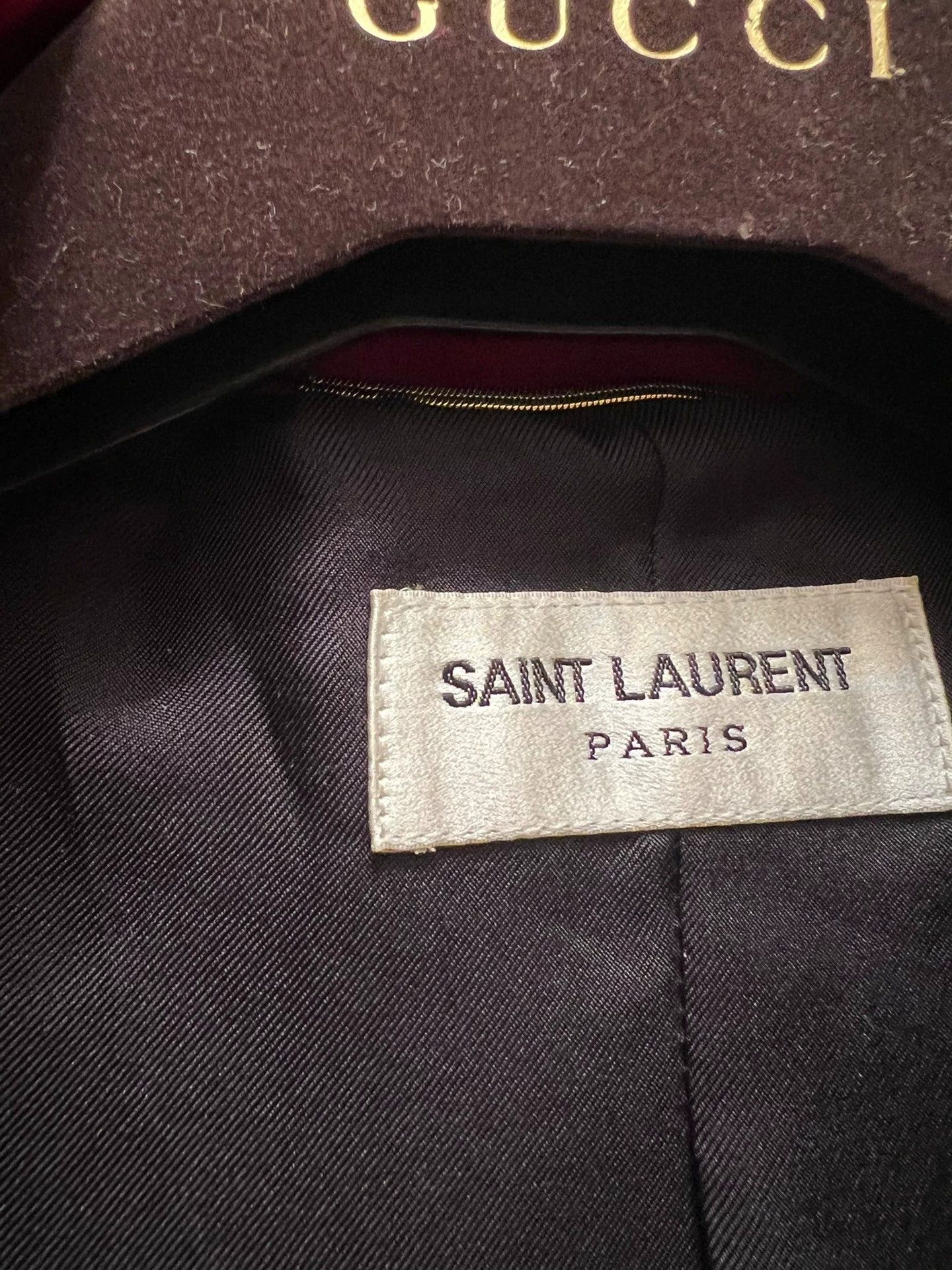 Saint Laurent Paris Saint Laurent Paris Red Palace Jacket Size US S / EU 44-46 / 1 - 5 Thumbnail