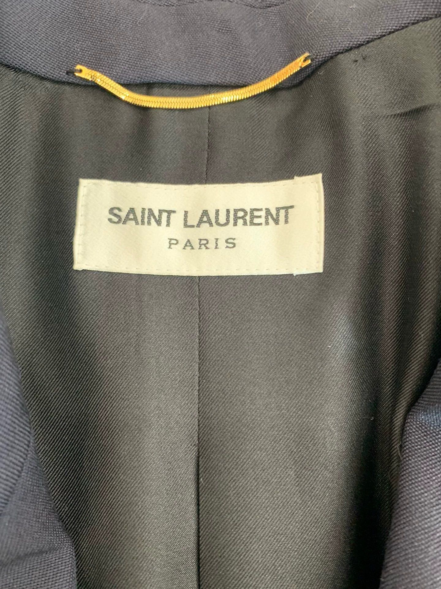 Saint Laurent Paris Saint Laurent Paris Navy blue early spring suit jacket Size US XS / EU 42 / 0 - 3 Thumbnail