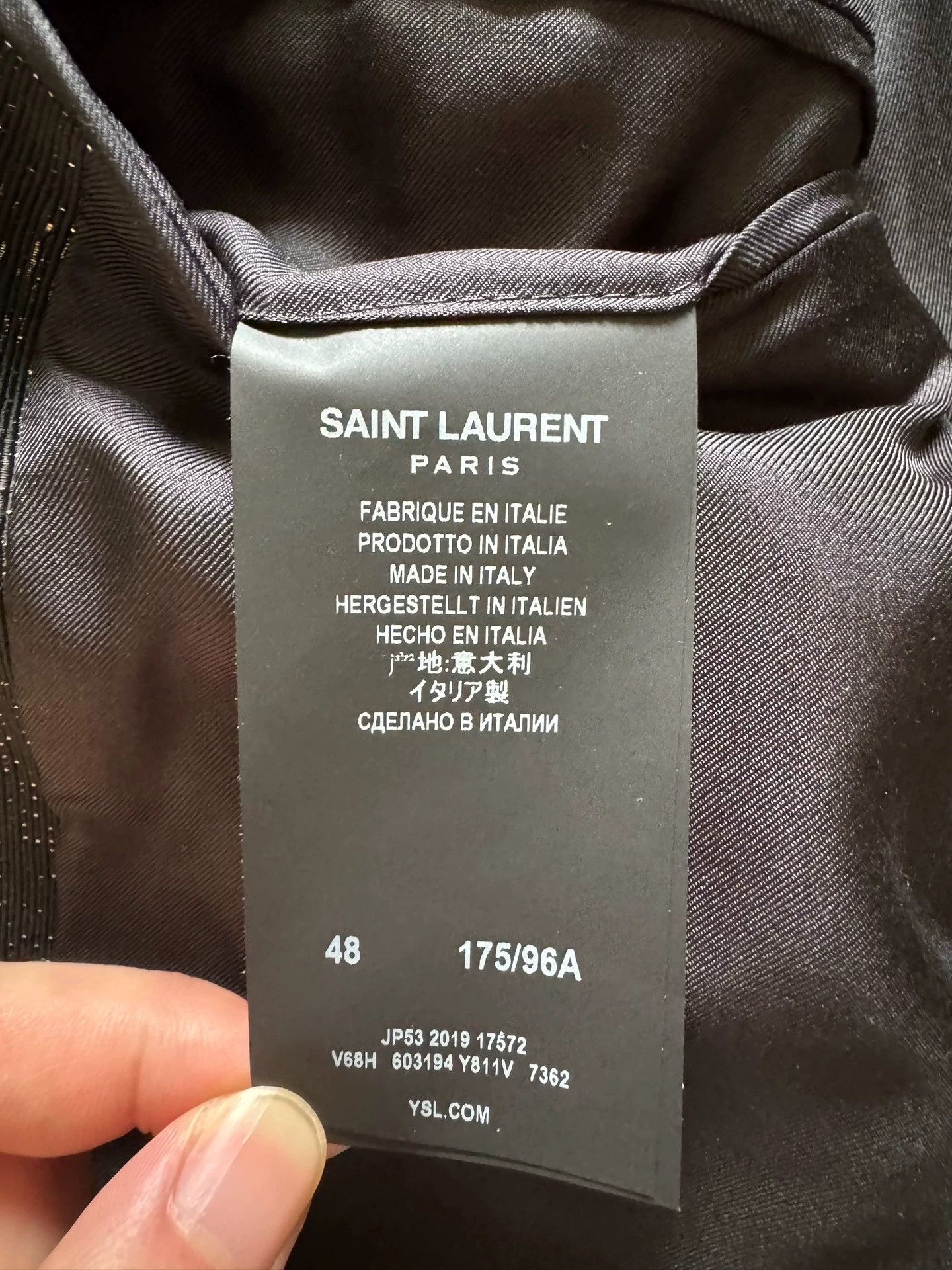 Saint Laurent Paris Saint Laurent Paris Xiu style silk suit jacket Size US M / EU 48-50 / 2 - 4 Thumbnail