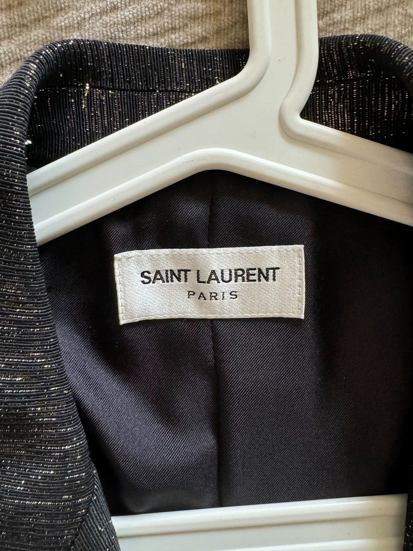 Saint Laurent Paris Saint Laurent Paris Xiu style silk suit jacket Size US M / EU 48-50 / 2 - 3 Thumbnail