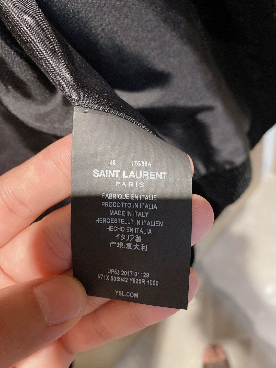 Saint Laurent Paris Saint Laurent Paris Velvet shiny diamond jacket Size US M / EU 48-50 / 2 - 4 Thumbnail
