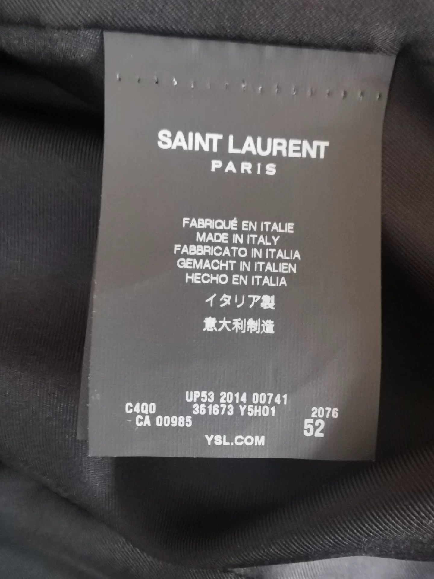 Saint Laurent Paris Saint Laurent Paris Show off goat leather jacket Size US L / EU 52-54 / 3 - 5 Thumbnail