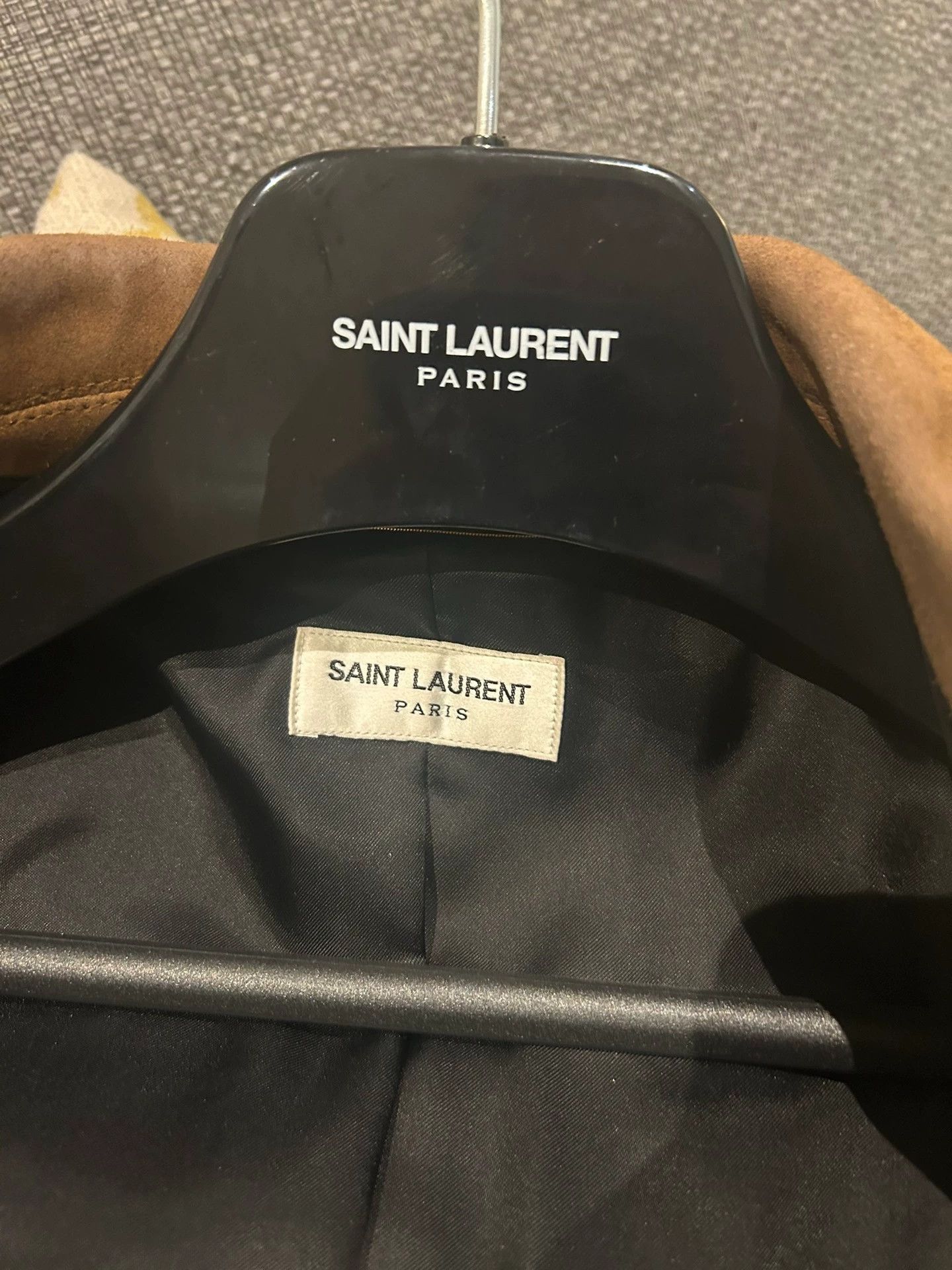 Saint Laurent Paris Saint Laurent Paris Brown leather coat Size US XXS / EU 40 - 4 Thumbnail