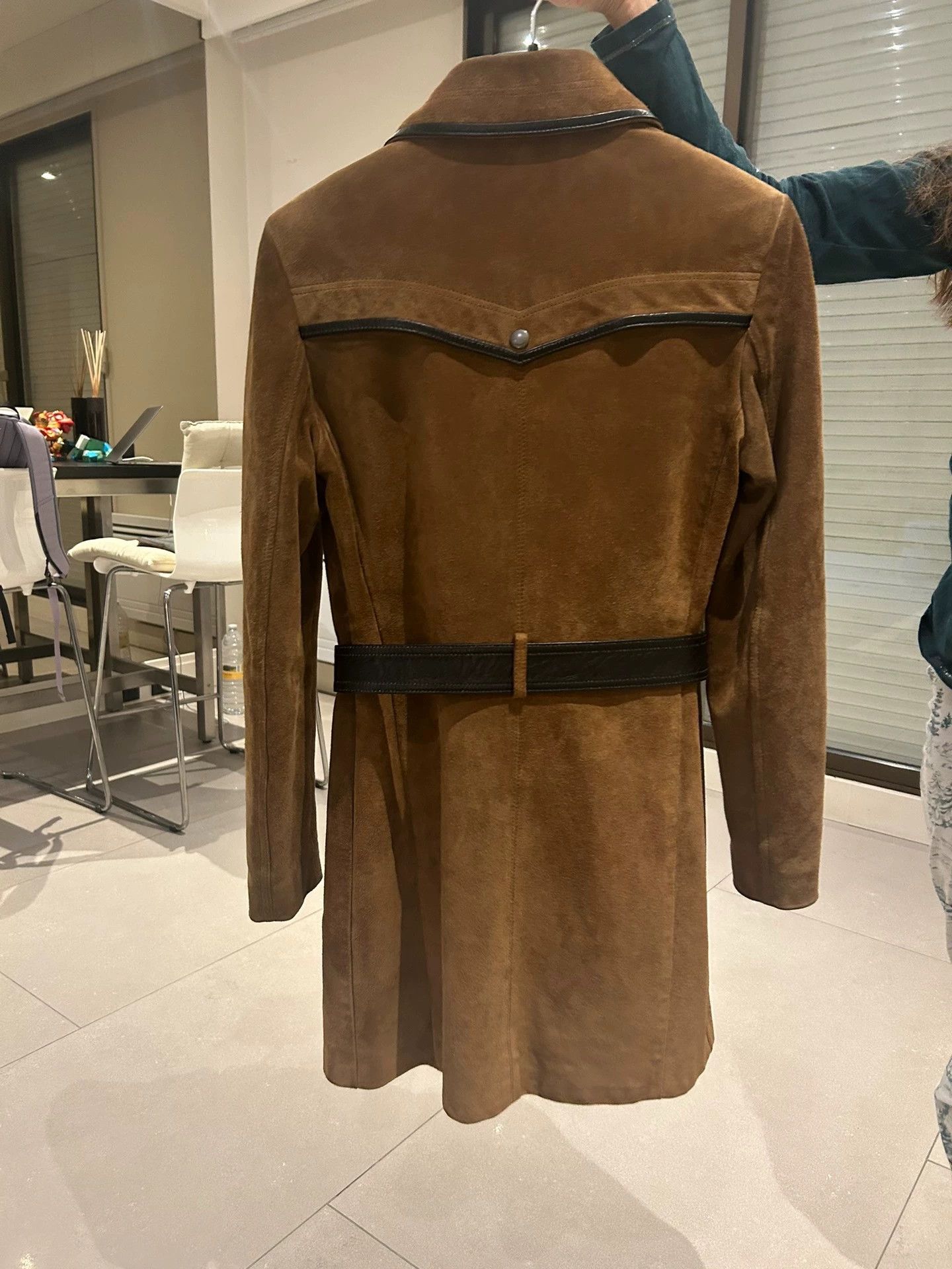 Saint Laurent Paris Saint Laurent Paris Brown leather coat Size US XXS / EU 40 - 2 Thumbnail