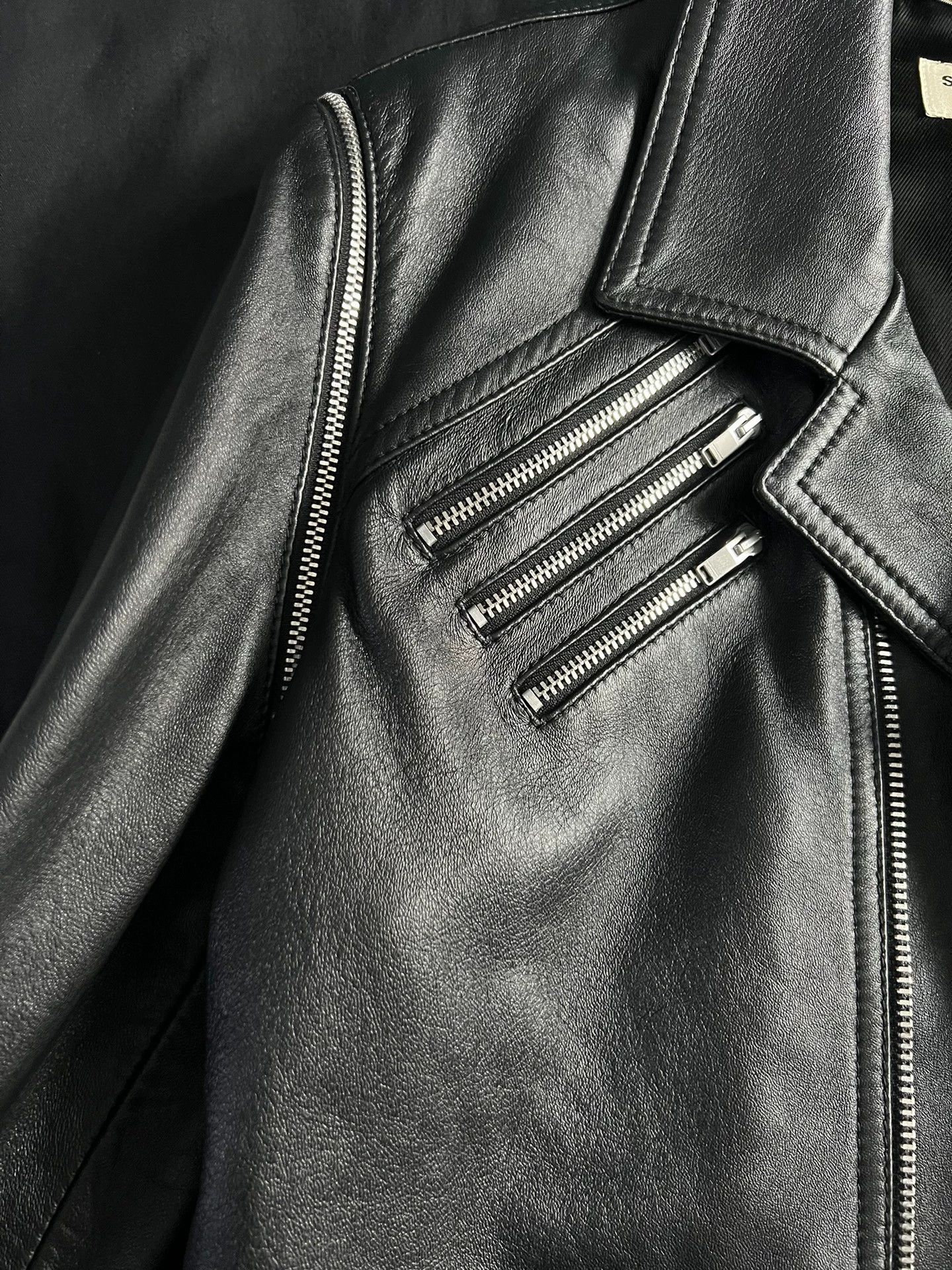 Saint Laurent Paris Saint Laurent Paris Motorcycle leather jacket Size US M / EU 48-50 / 2 - 5 Thumbnail