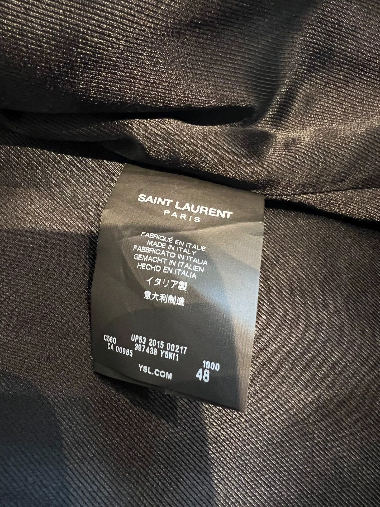 Saint Laurent Paris Saint Laurent Paris Motorcycle leather jacket Size US M / EU 48-50 / 2 - 9 Thumbnail