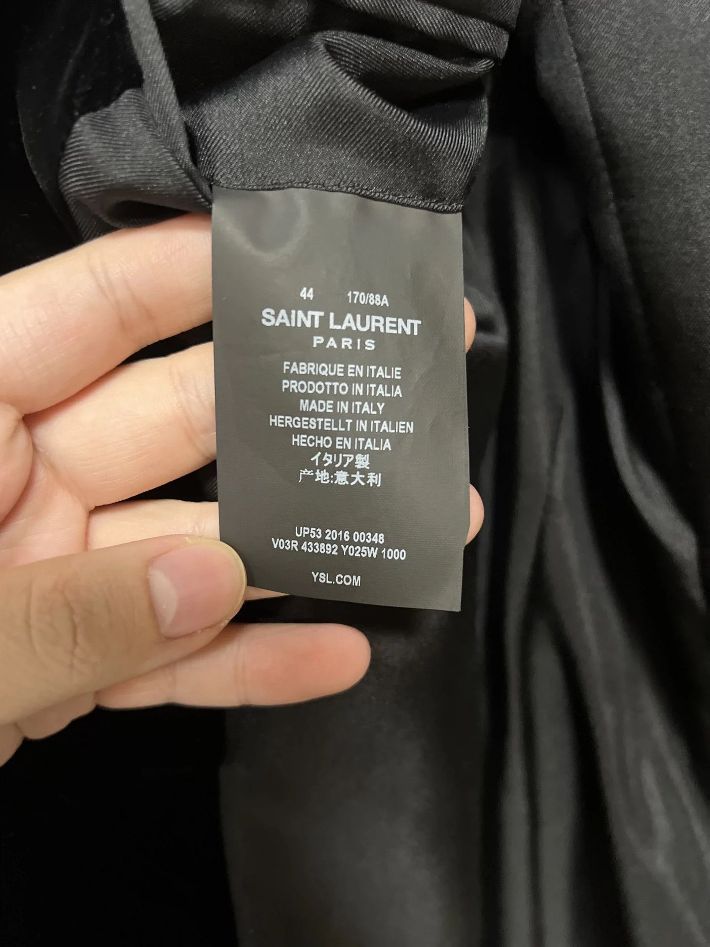 Saint Laurent Paris Saint Laurent Paris Velvet double breasted jacket Size US S / EU 44-46 / 1 - 3 Thumbnail