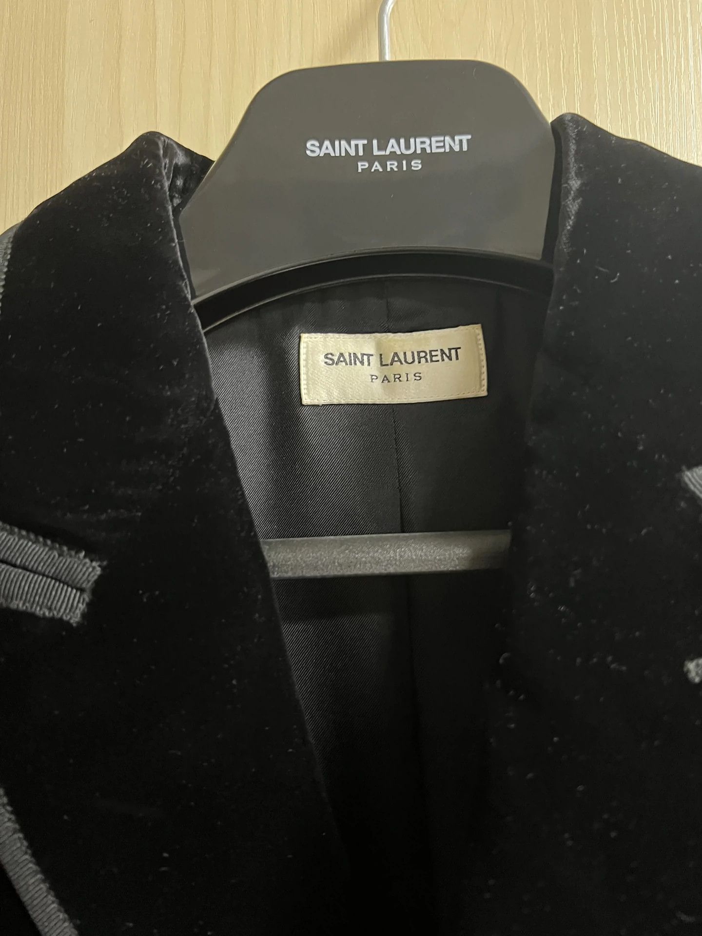 Saint Laurent Paris Saint Laurent Paris Velvet double breasted jacket Size US S / EU 44-46 / 1 - 2 Thumbnail