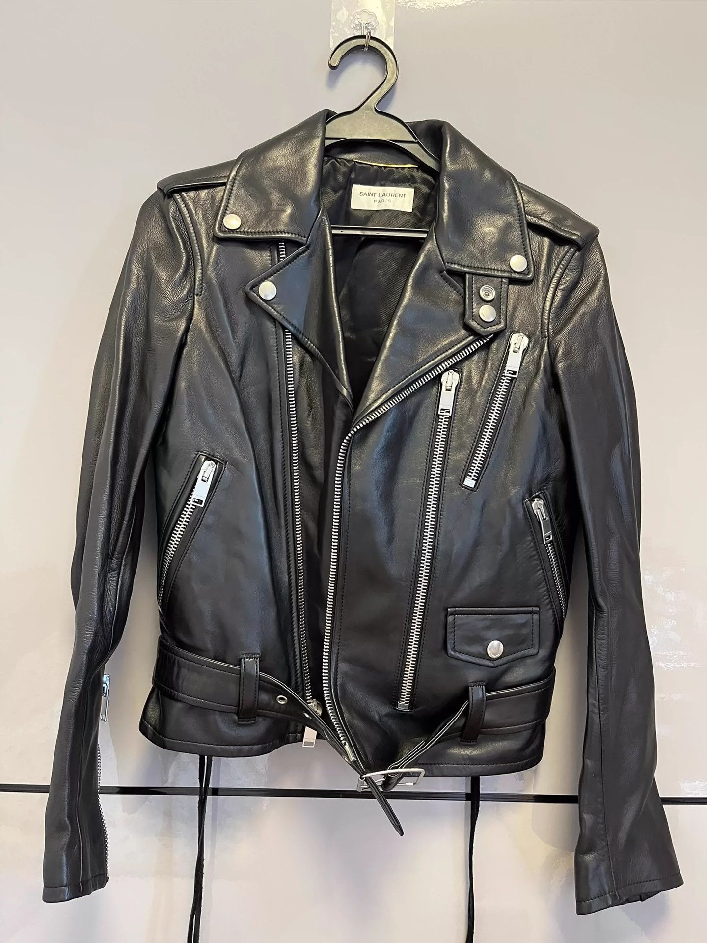 Saint Laurent Paris Saint Laurent Paris Classic leather jacket Size US M / EU 48-50 / 2 - 2 Thumbnail