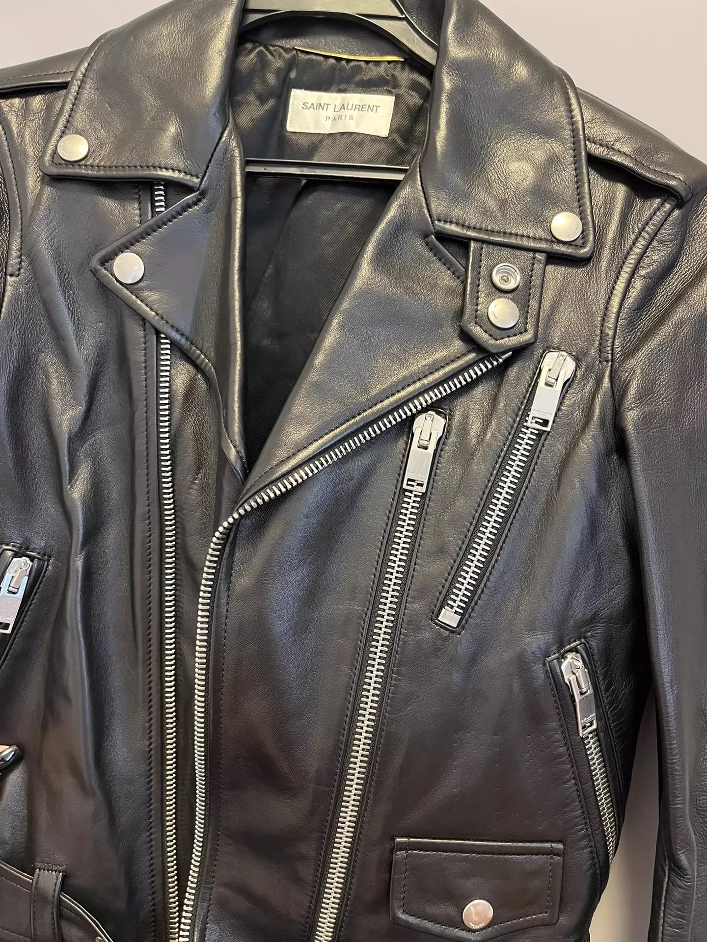 Saint Laurent Paris Saint Laurent Paris Classic leather jacket Size US M / EU 48-50 / 2 - 3 Thumbnail