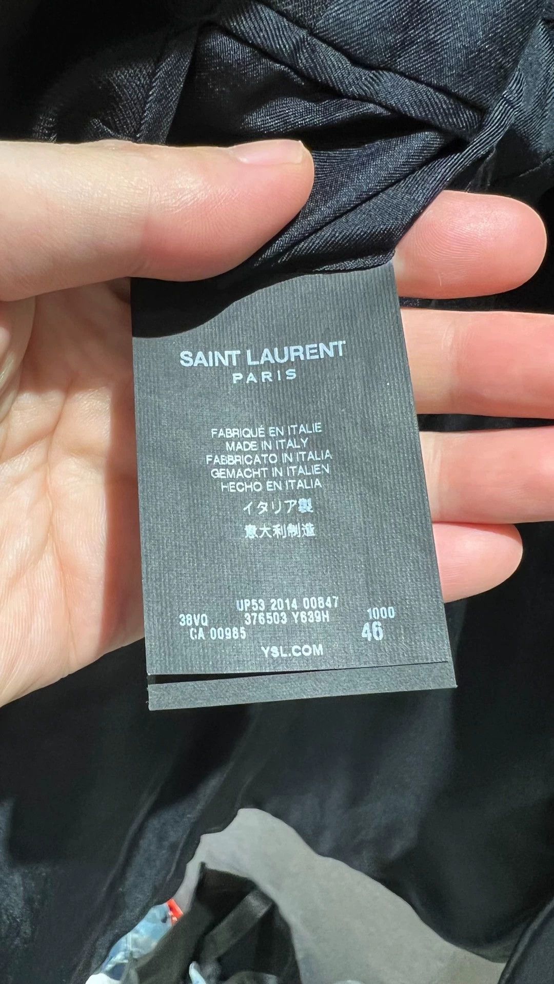 Saint Laurent Paris Saint Laurent Paris Dayi diamond suit jacket Size US S / EU 44-46 / 1 - 4 Thumbnail