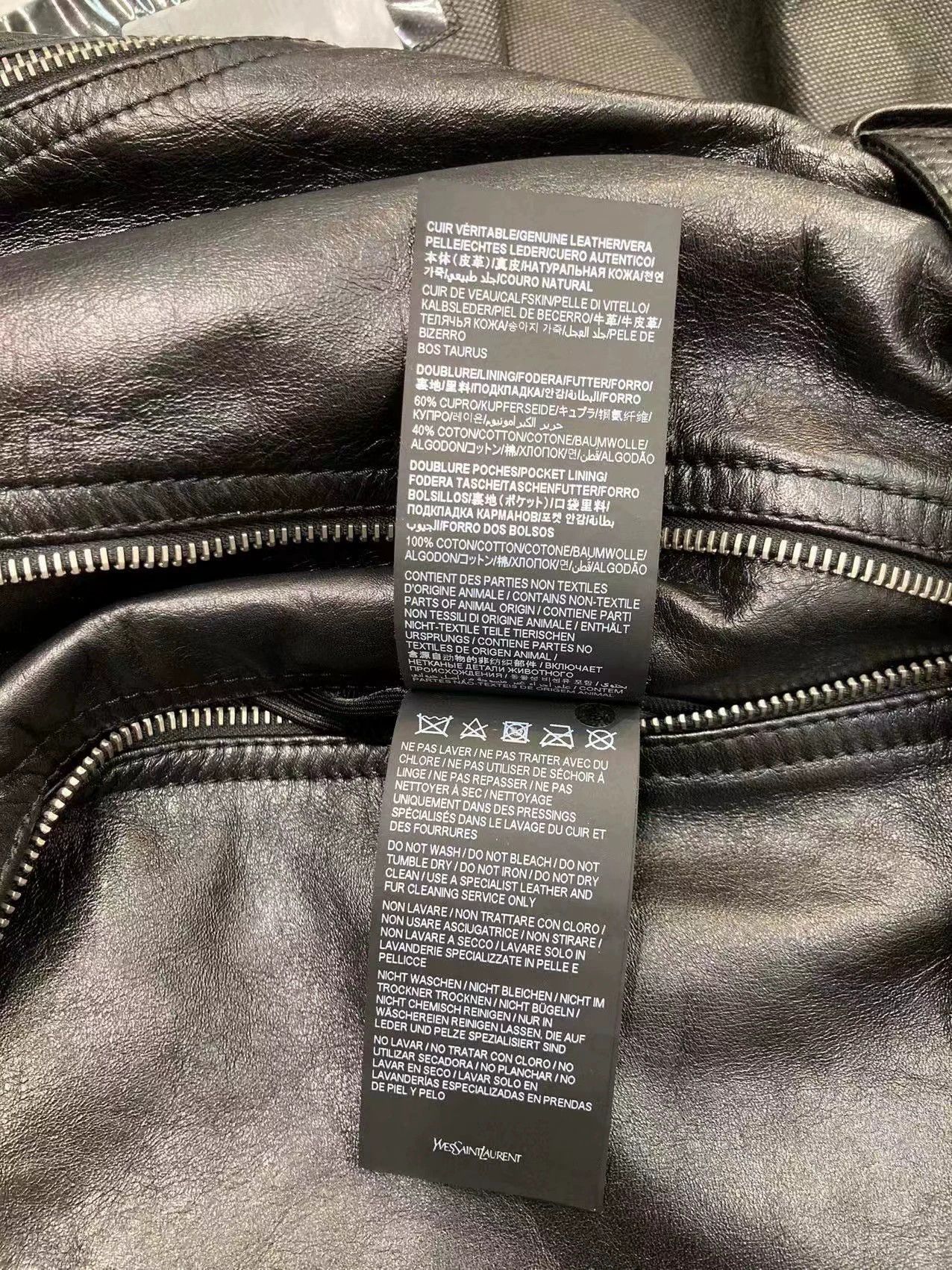 Saint Laurent Paris Saint Laurent Paris Short leather jacket Size US XXS / EU 40 - 3 Thumbnail