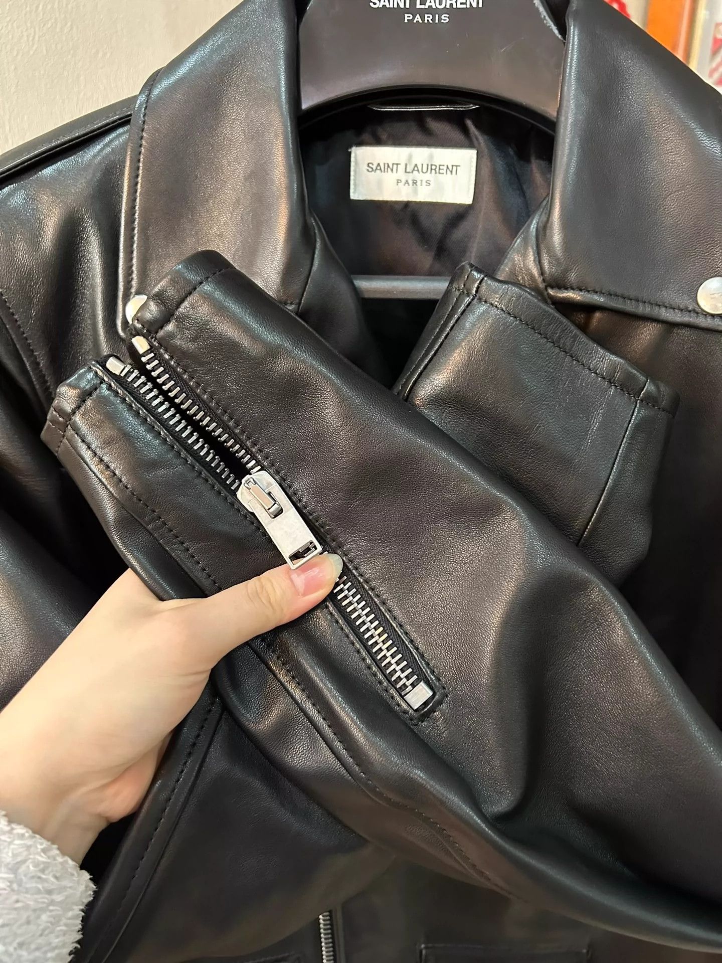 Saint Laurent Paris Saint Laurent Paris L01 leather jacket Size US S / EU 44-46 / 1 - 5 Thumbnail