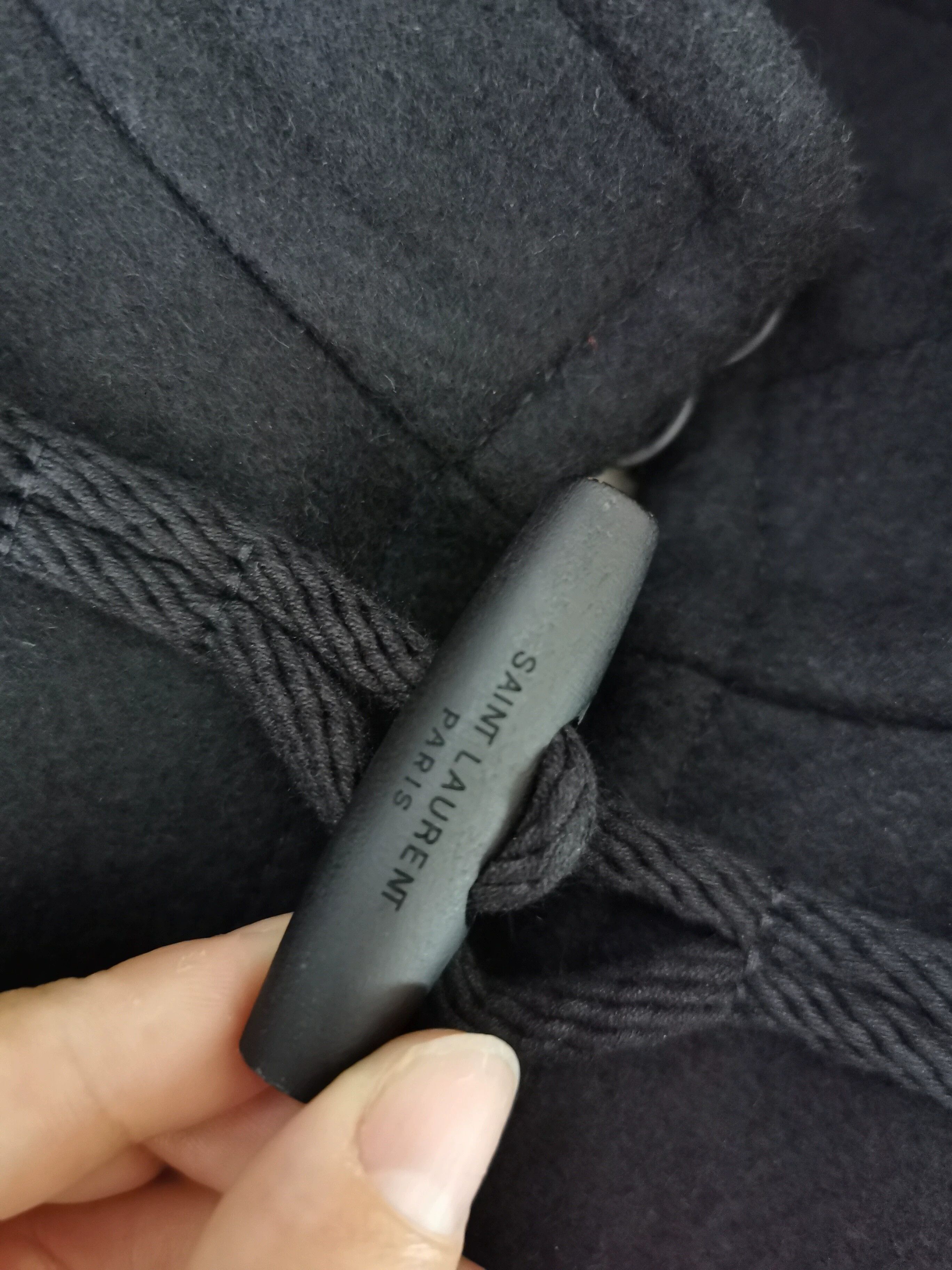 Saint Laurent Paris Saint Laurent Paris black cloak Size US XXS / EU 40 - 4 Thumbnail