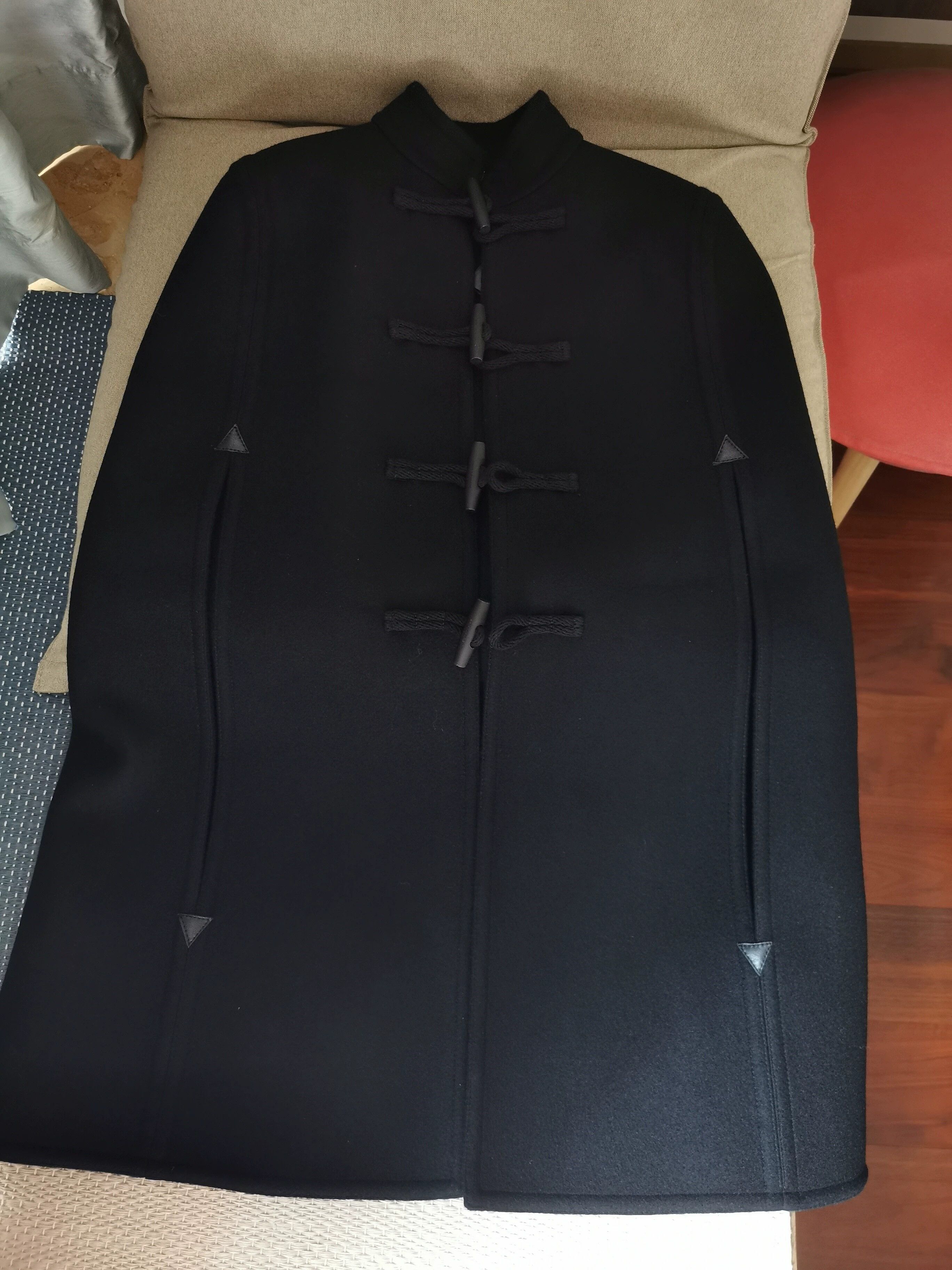 Saint Laurent Paris Saint Laurent Paris black cloak Size US XXS / EU 40 - 2 Thumbnail