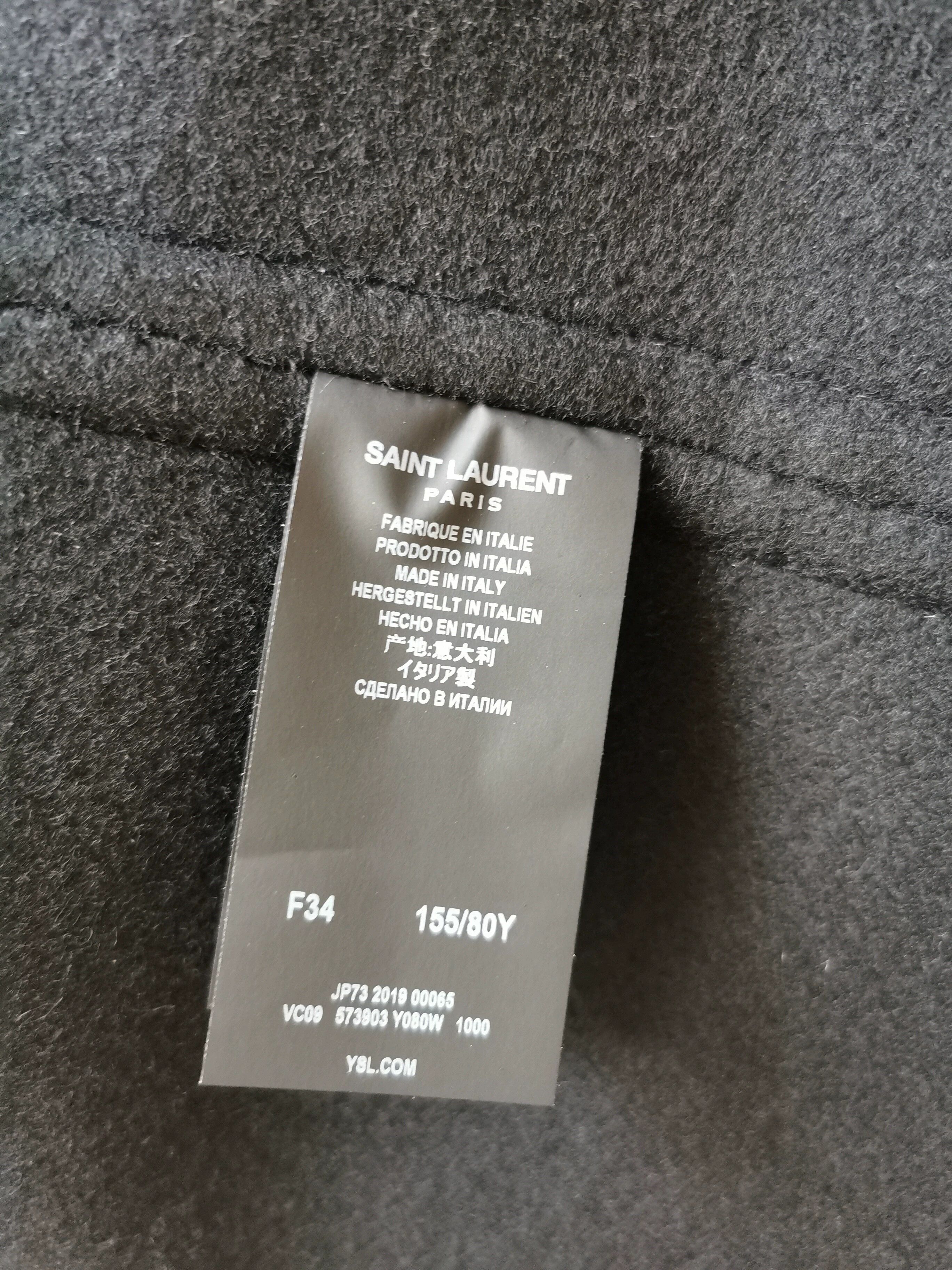 Saint Laurent Paris Saint Laurent Paris black cloak Size US XXS / EU 40 - 5 Thumbnail