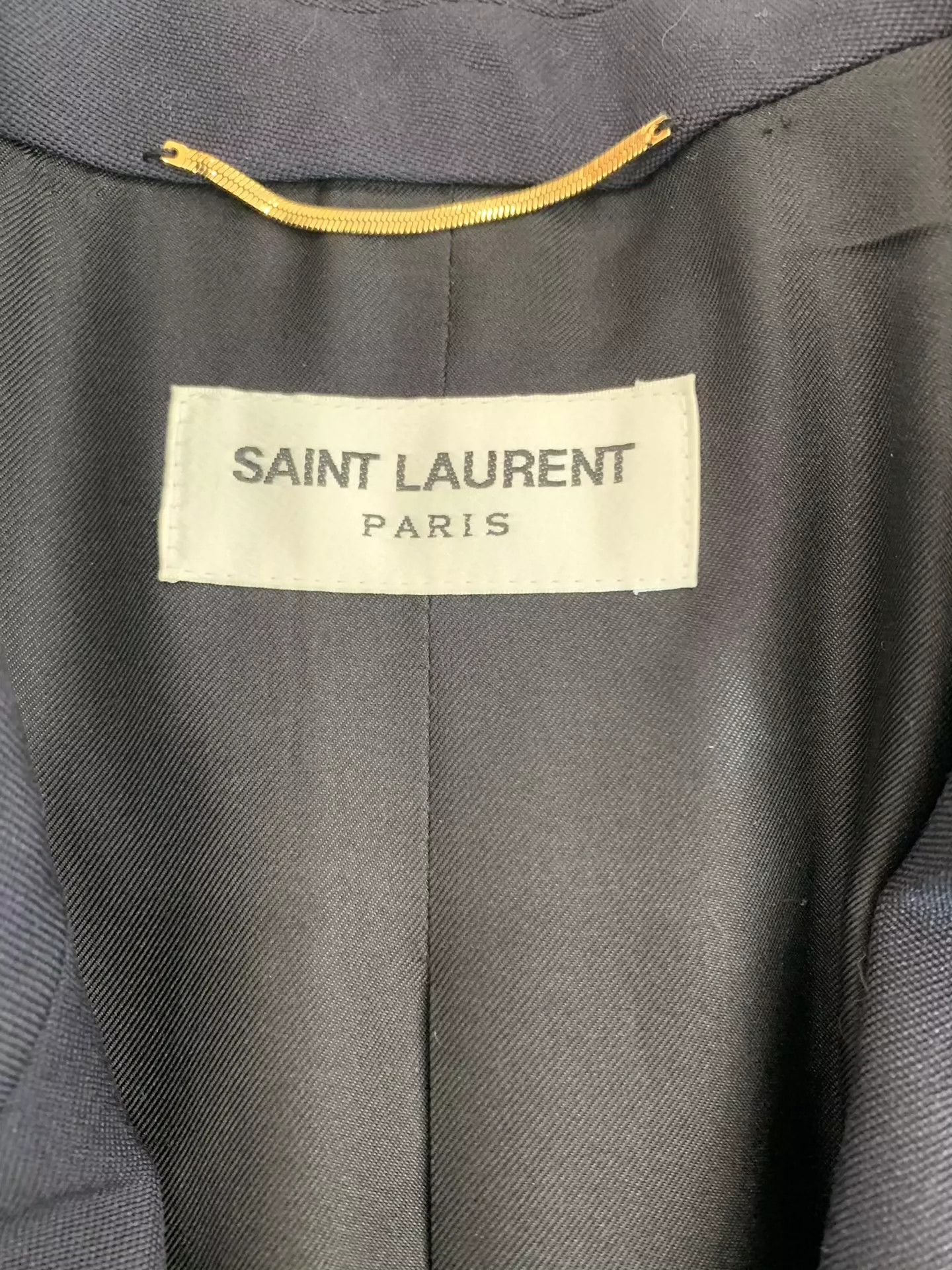 Saint Laurent Paris Saint Laurent Paris Navy blue early spring suit jacket Size US XS / EU 42 / 0 - 3 Thumbnail