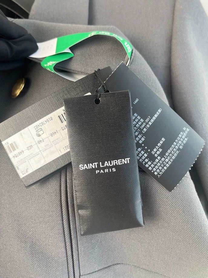 Saint Laurent Paris Saint Laurent Paris Graphite gray suit jacket Size US S / EU 44-46 / 1 - 8 Thumbnail