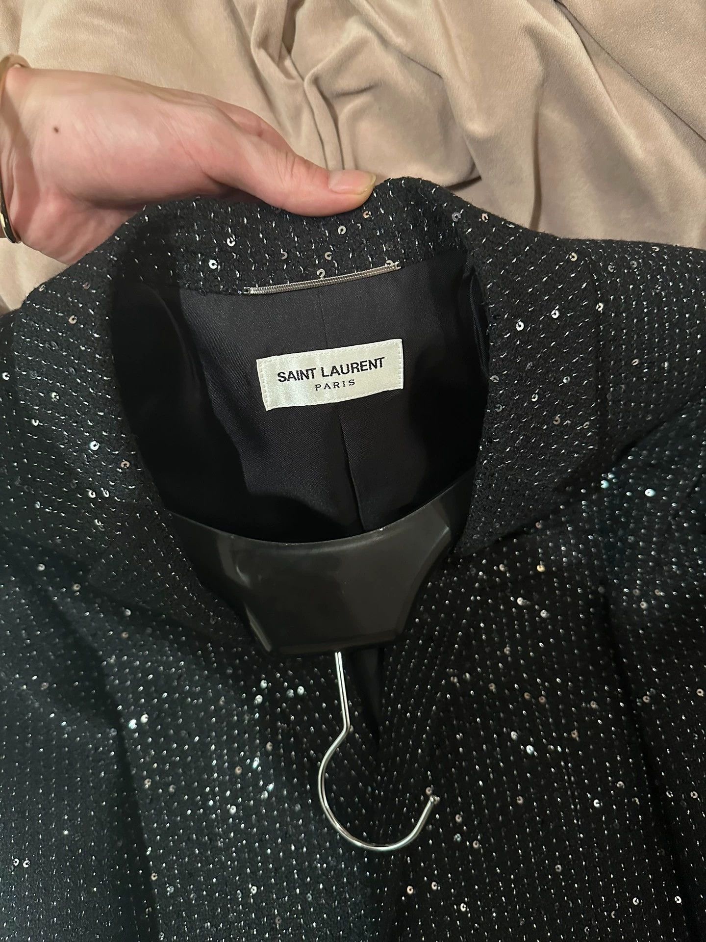 Saint Laurent Paris Saint Laurent Paris Starry Sky Bead Single Button Suit Jacket Size US S / EU 44-46 / 1 - 2 Thumbnail