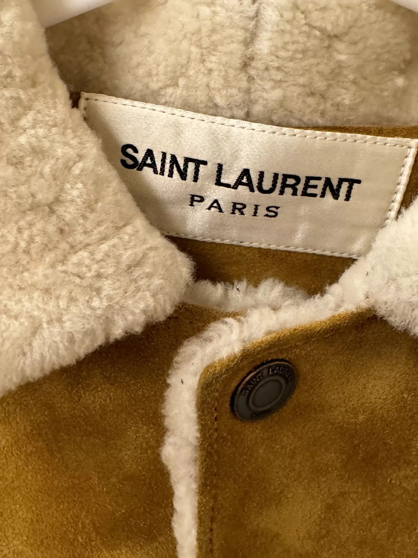 Saint Laurent Paris Saint Laurent Paris Suede lambskin jacket Size US M / EU 48-50 / 2 - 2 Thumbnail