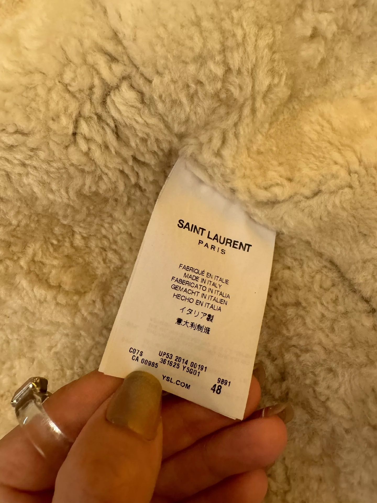 Saint Laurent Paris Saint Laurent Paris Suede lambskin jacket Size US M / EU 48-50 / 2 - 4 Thumbnail