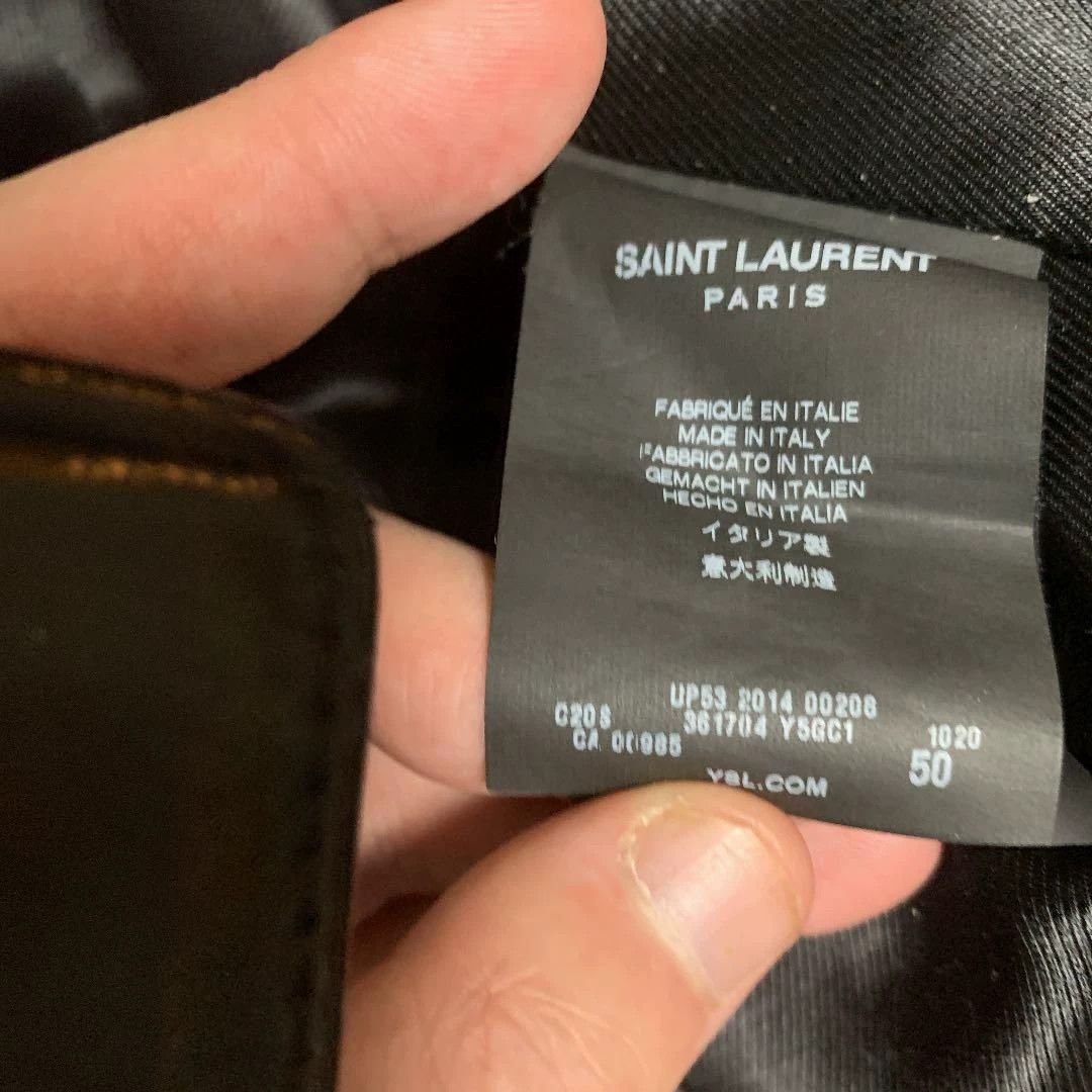 Saint Laurent Paris Saint Laurent Paris Fur patchwork leather jacket Size US M / EU 48-50 / 2 - 5 Thumbnail