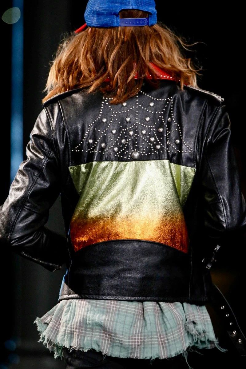 Saint Laurent Paris Saint Laurent Paris Leather jacket with rivets Size US S / EU 44-46 / 1 - 4 Thumbnail
