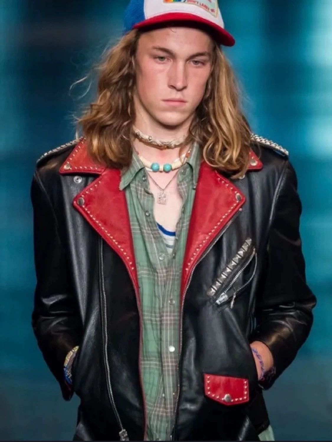 Saint Laurent Paris Saint Laurent Paris Leather jacket with rivets Size US S / EU 44-46 / 1 - 3 Thumbnail