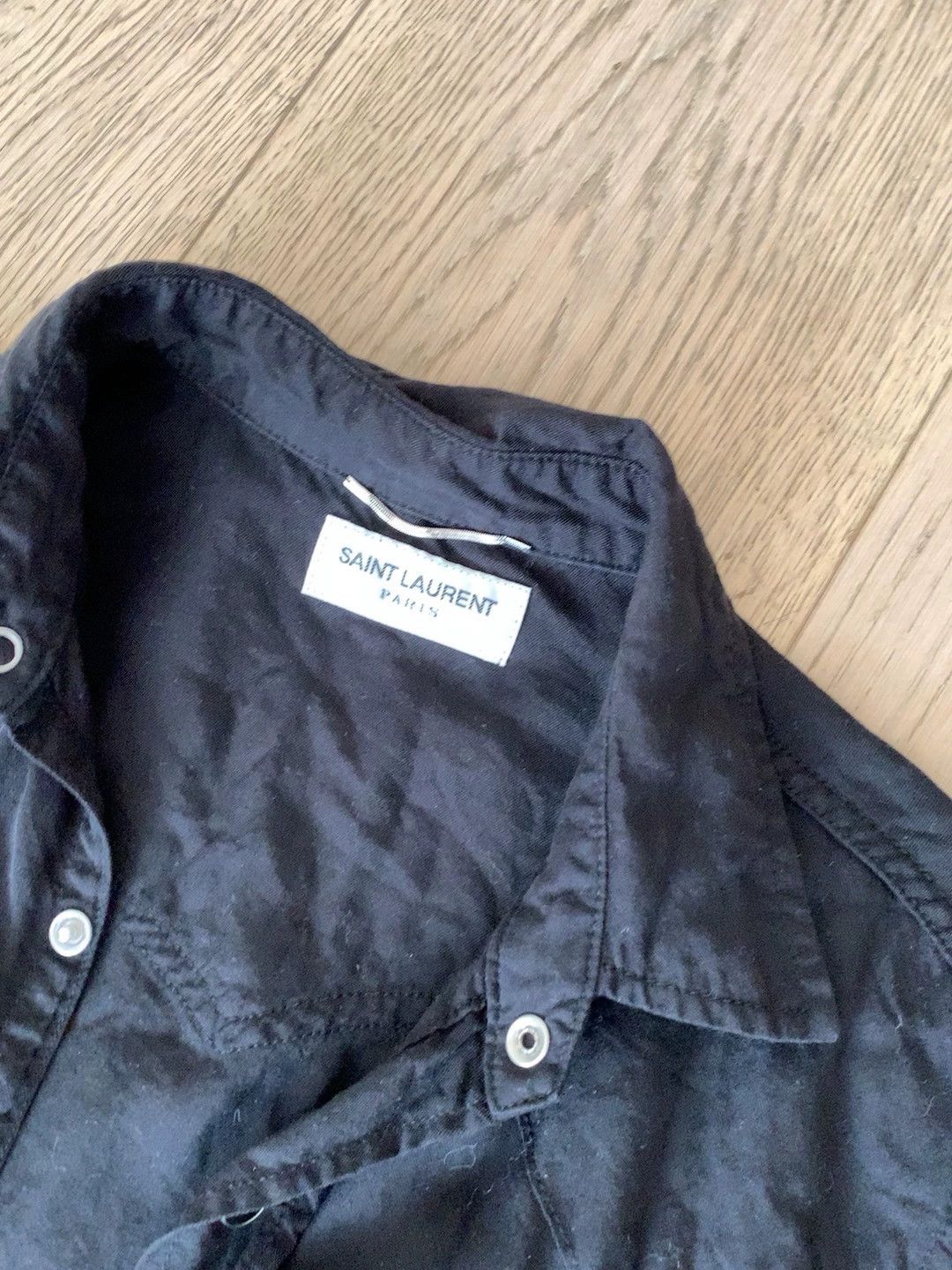 Saint Laurent Paris Saint Laurent Paris Classic black shirt Size US XS / EU 42 / 0 - 2 Thumbnail