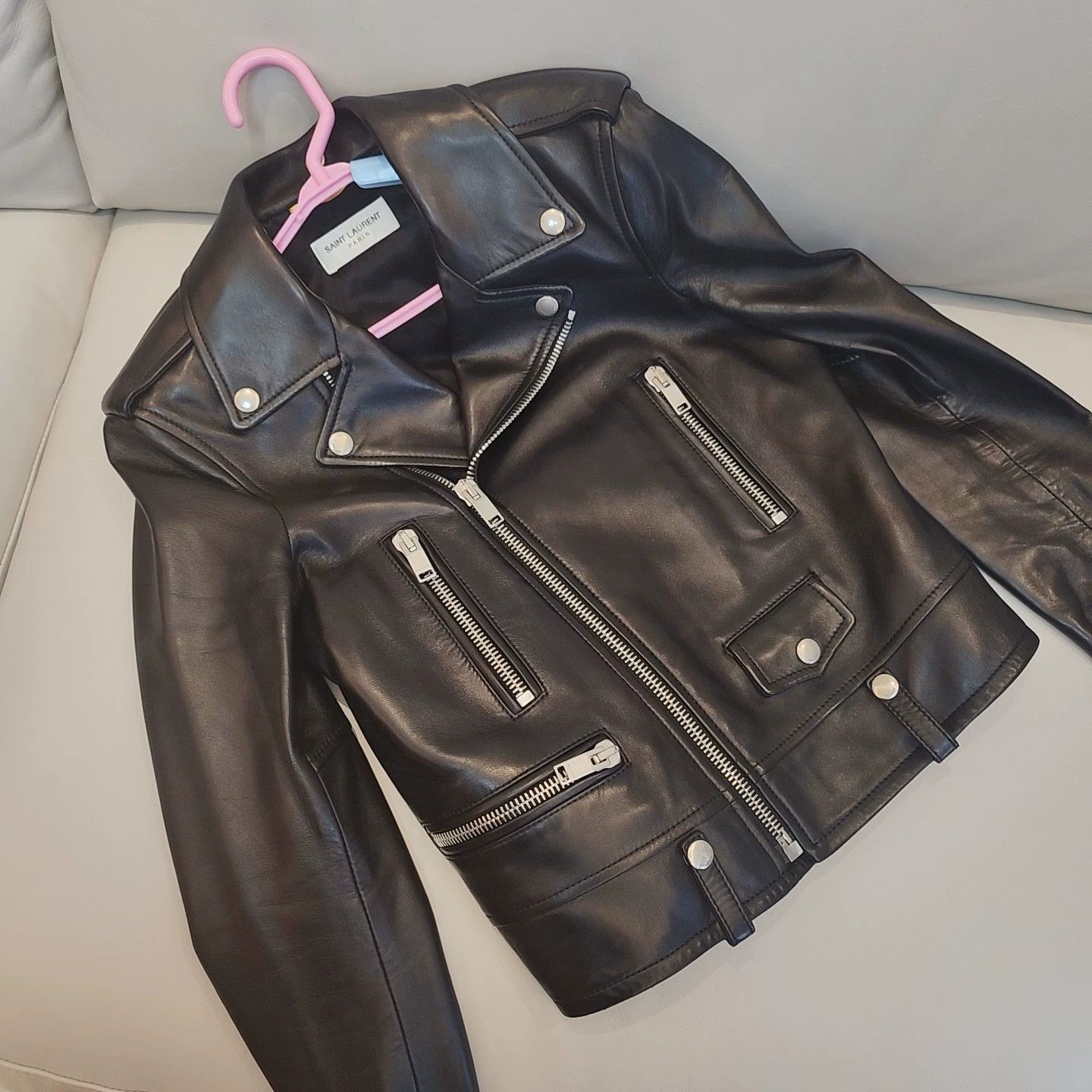 Saint Laurent Paris Saint Laurent Paris Classic leather jacket Size US XS / EU 42 / 0 - 4 Thumbnail