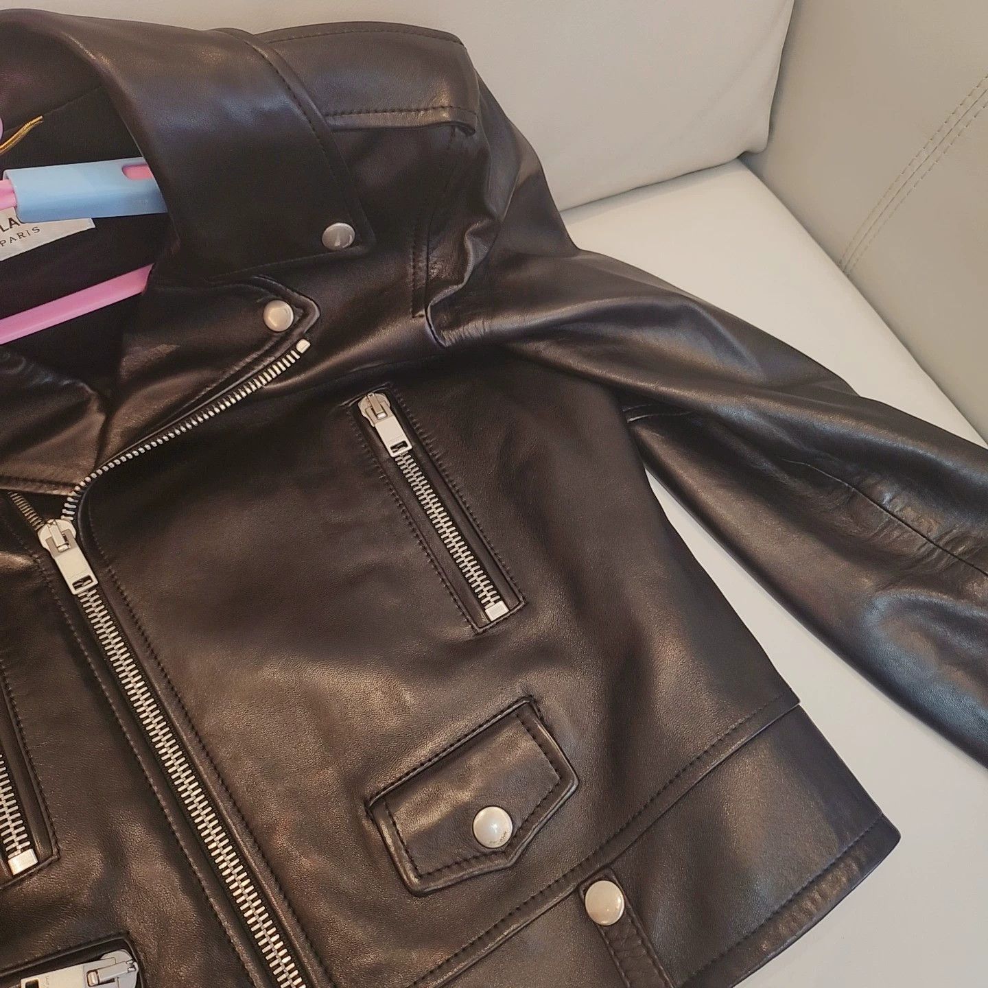 Saint Laurent Paris Saint Laurent Paris Classic leather jacket Size US XS / EU 42 / 0 - 2 Thumbnail