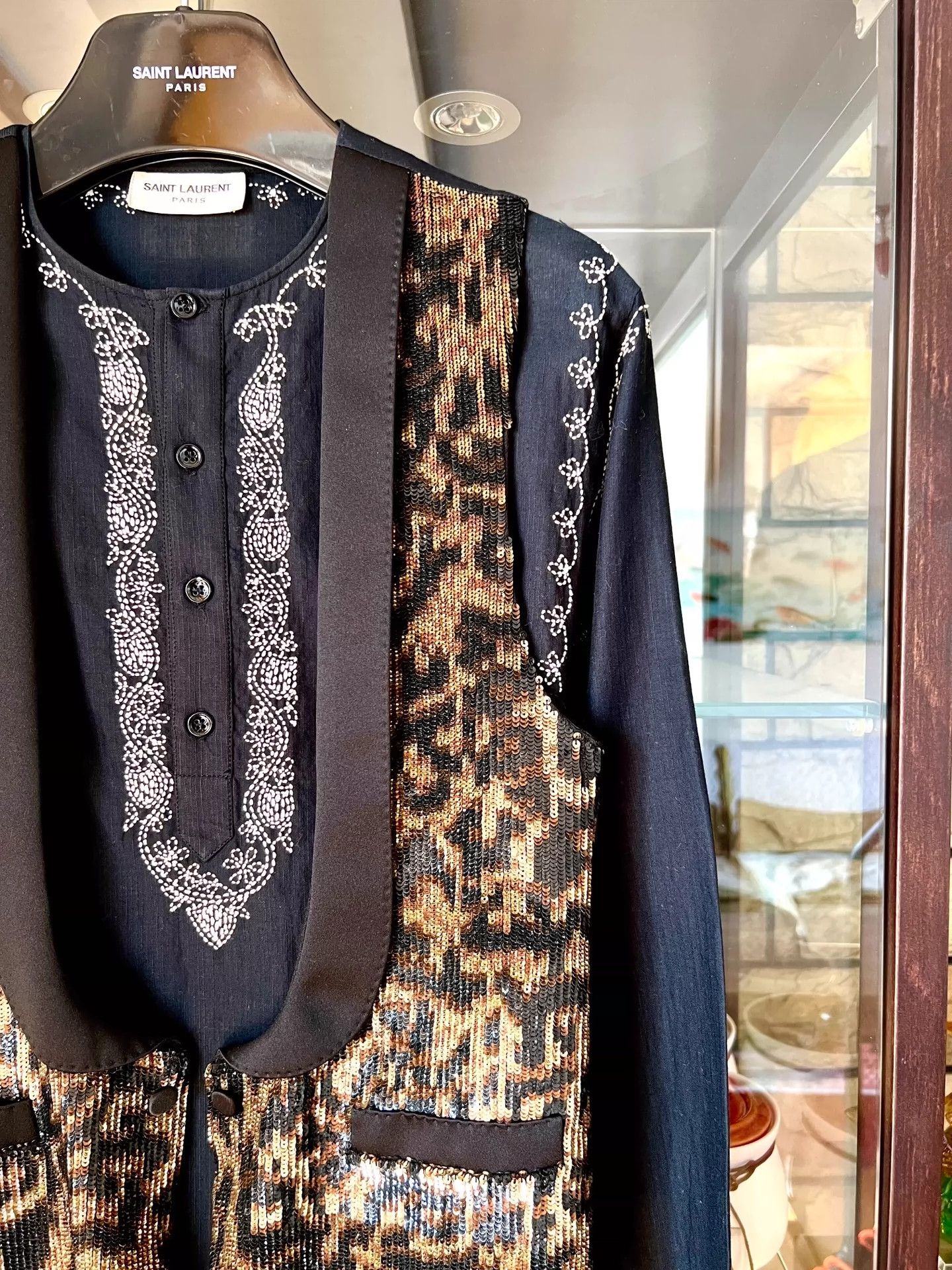 Saint Laurent Paris Saint Laurent Paris Leopard print suit Size US M / EU 48-50 / 2 - 2 Thumbnail