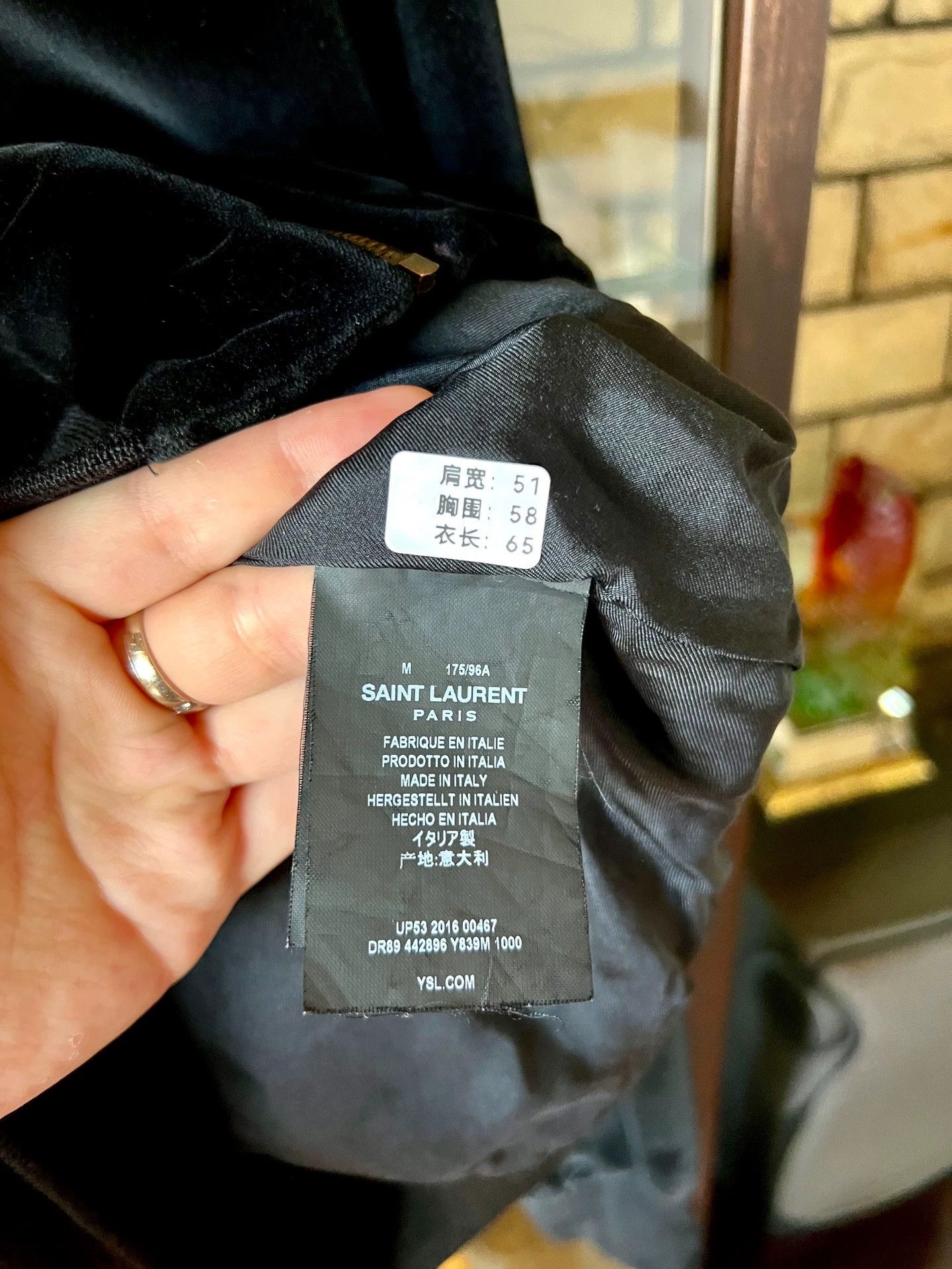 Saint Laurent Paris Saint Laurent Paris Note rivet jacket Size US M / EU 48-50 / 2 - 4 Thumbnail