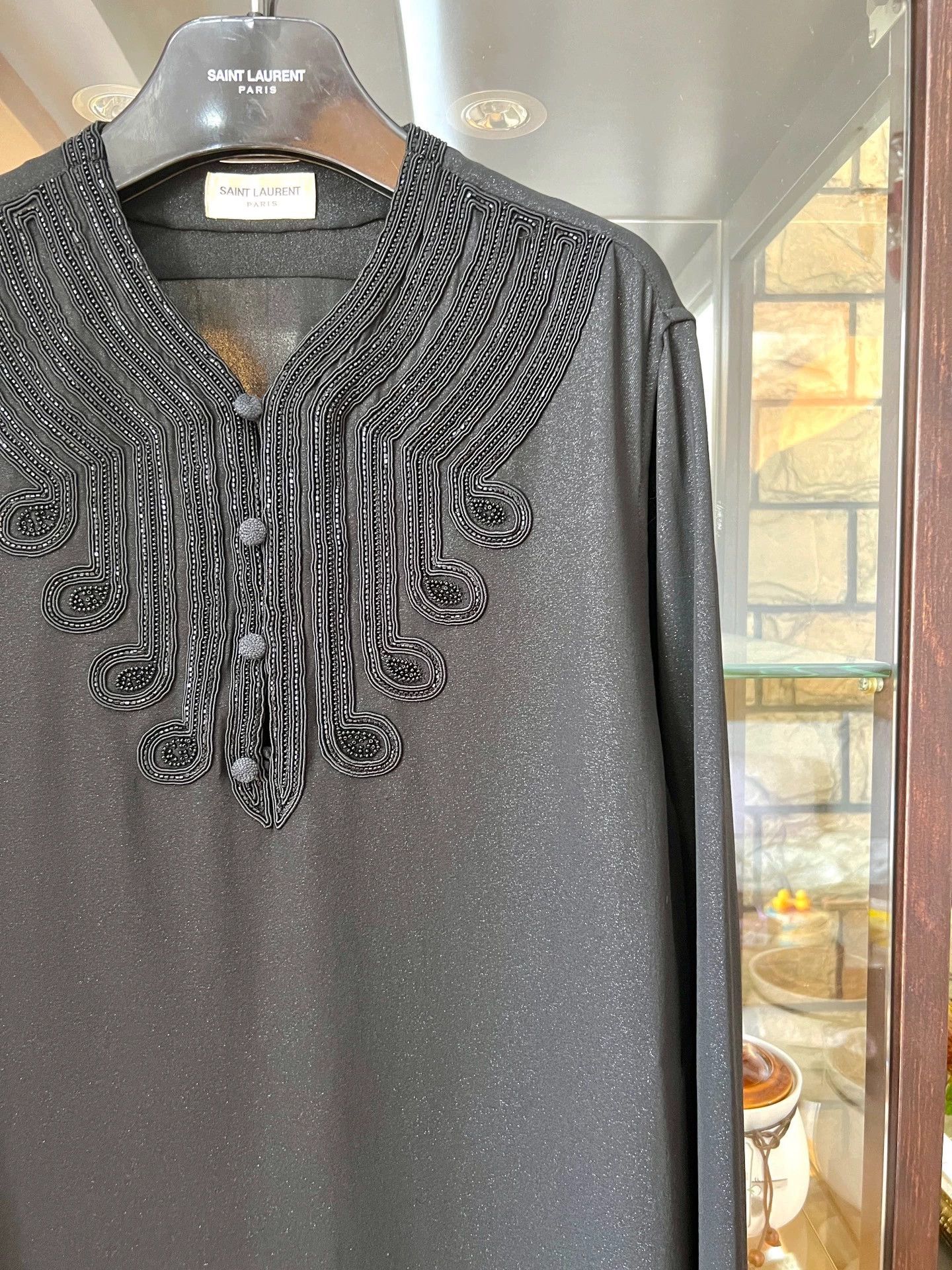 Saint Laurent Paris Saint Laurent Paris Beaded shirt Size US M / EU 48-50 / 2 - 2 Thumbnail