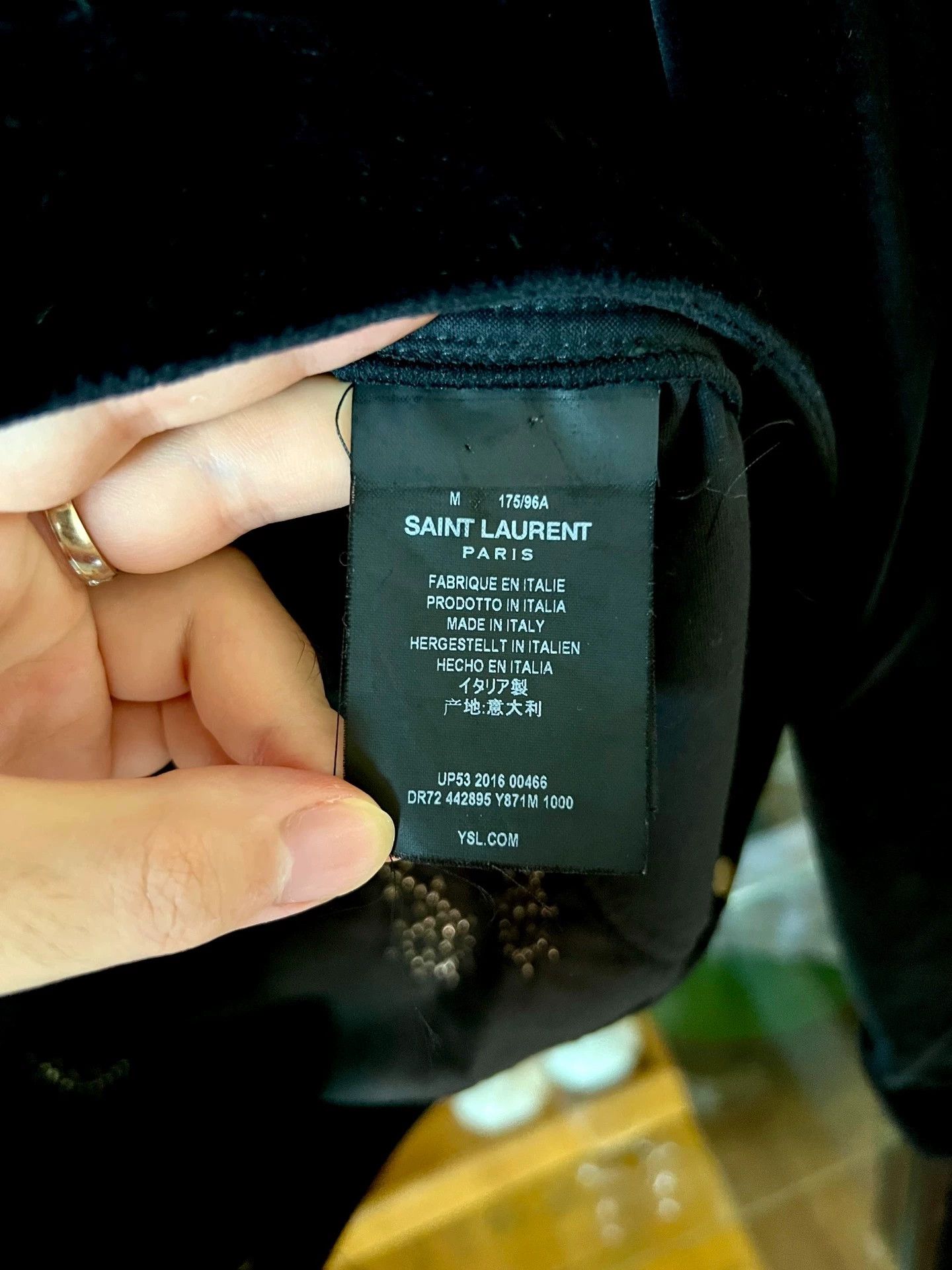Saint Laurent Paris Saint Laurent Paris Note rivet jacket Size US M / EU 48-50 / 2 - 4 Thumbnail