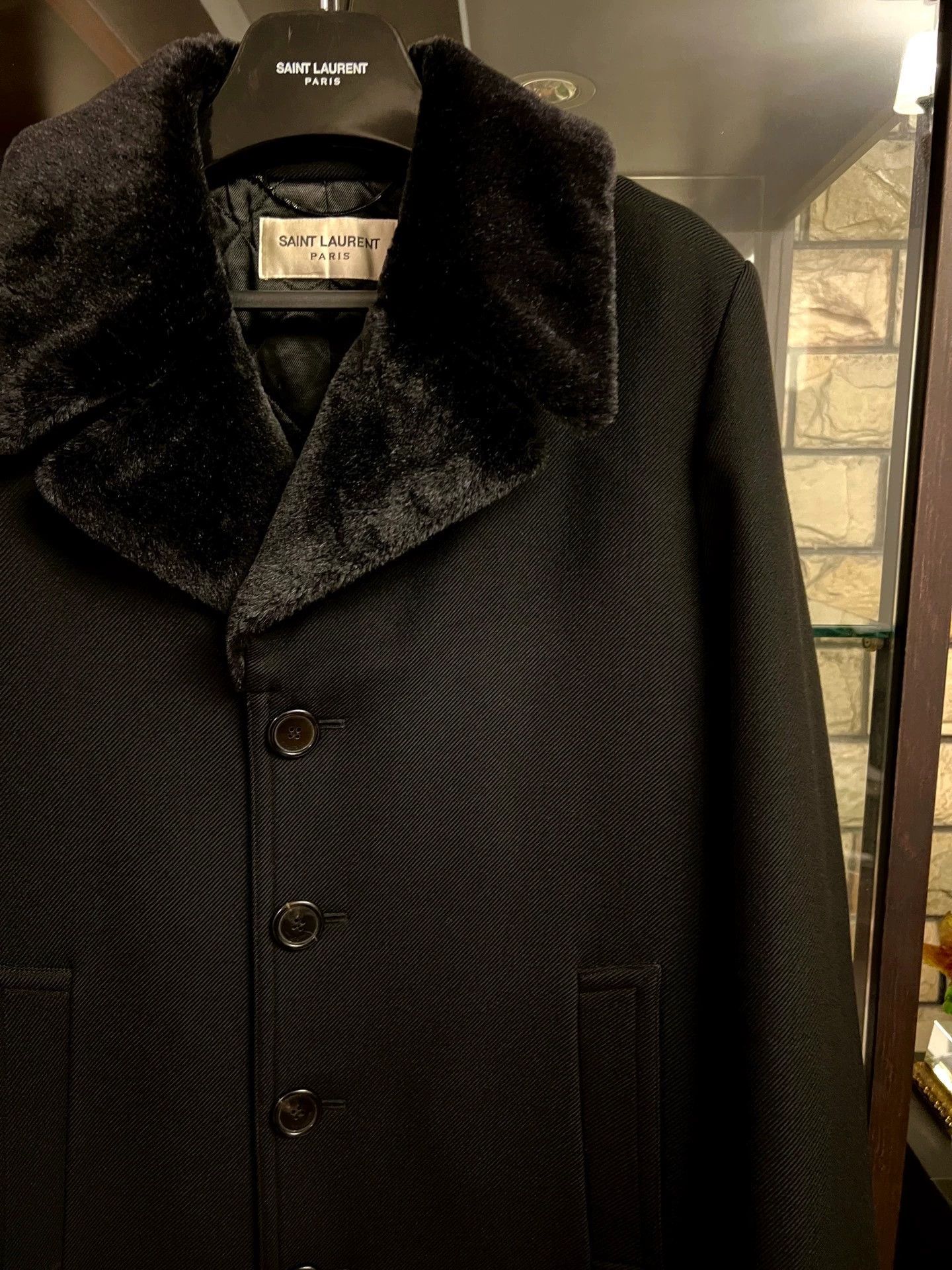 Saint Laurent Paris Saint Laurent Paris Collar coat Size US L / EU 52-54 / 3 - 2 Thumbnail