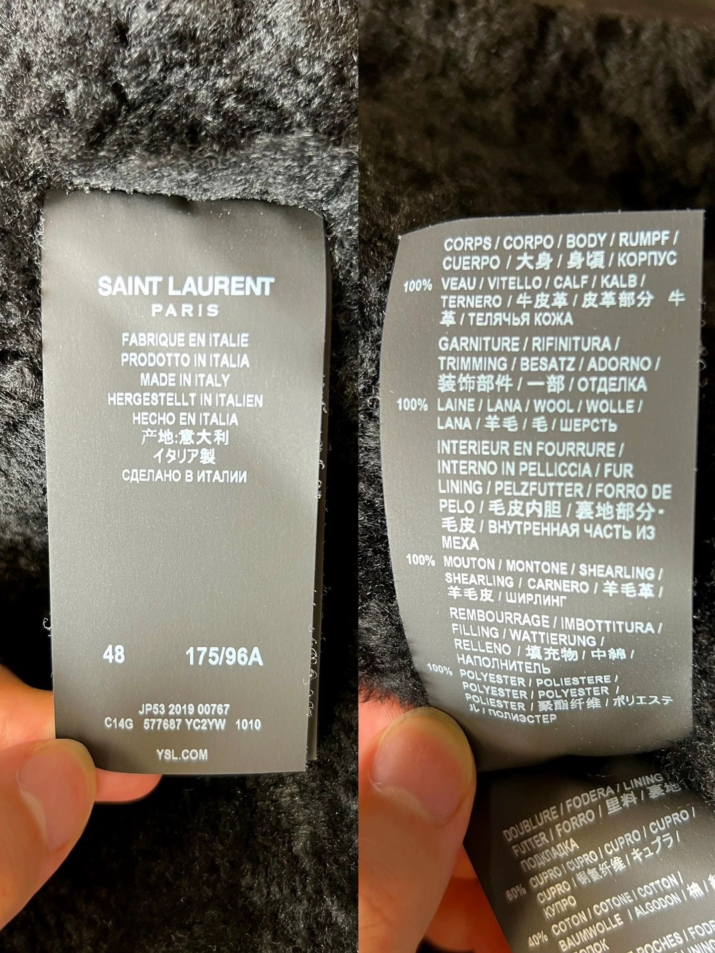 Saint Laurent Paris Saint Laurent Paris Pilot leather jacket Size US M / EU 48-50 / 2 - 6 Thumbnail